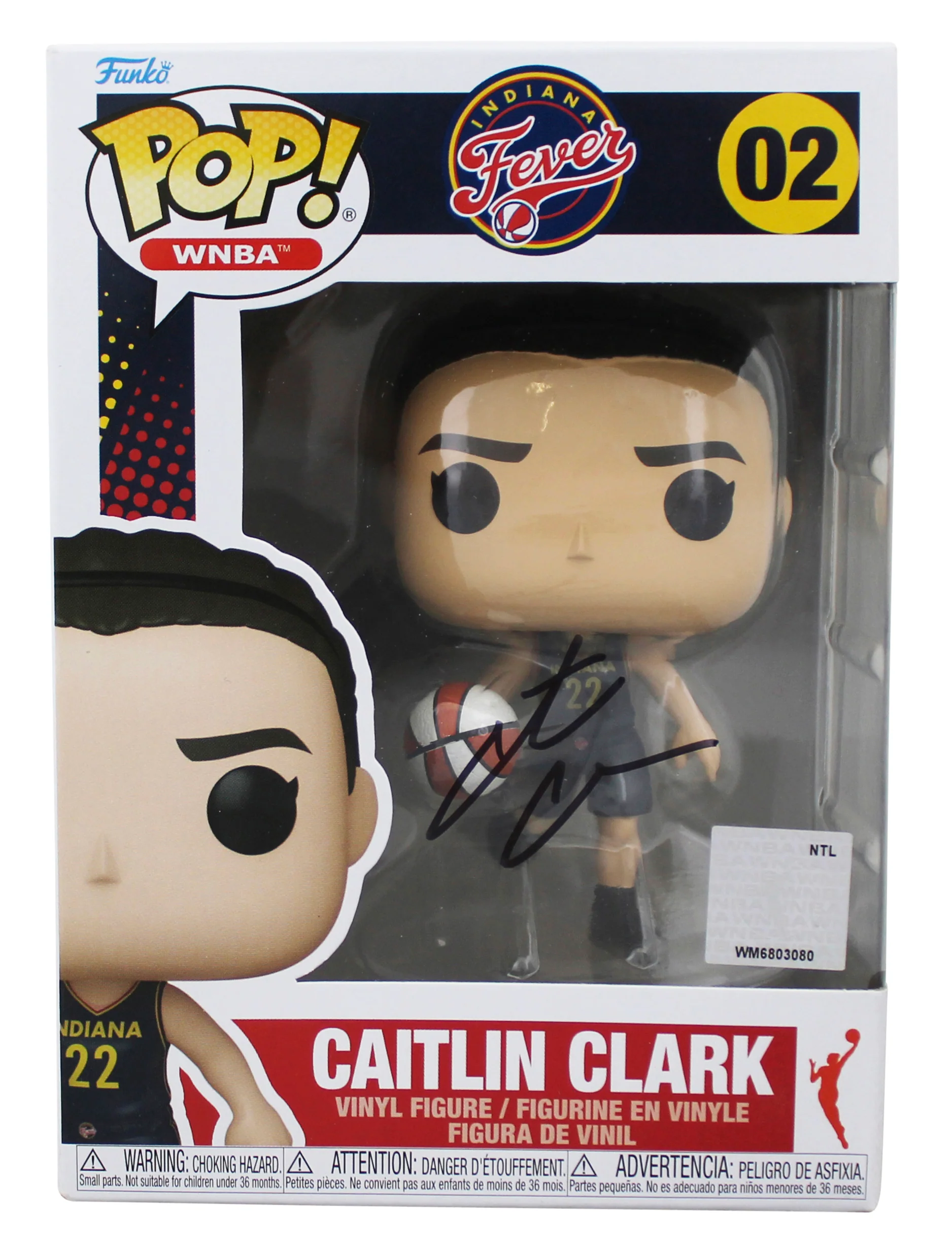 Fever Caitlin Clark Authentic Signed #02 Funko Pop Vinyl Figure JSA #ZZ66272 - Image 2
