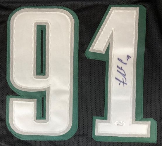 Fletcher Cox Philadelphia Signed Black Football Jersey JSA ITP - Image 2