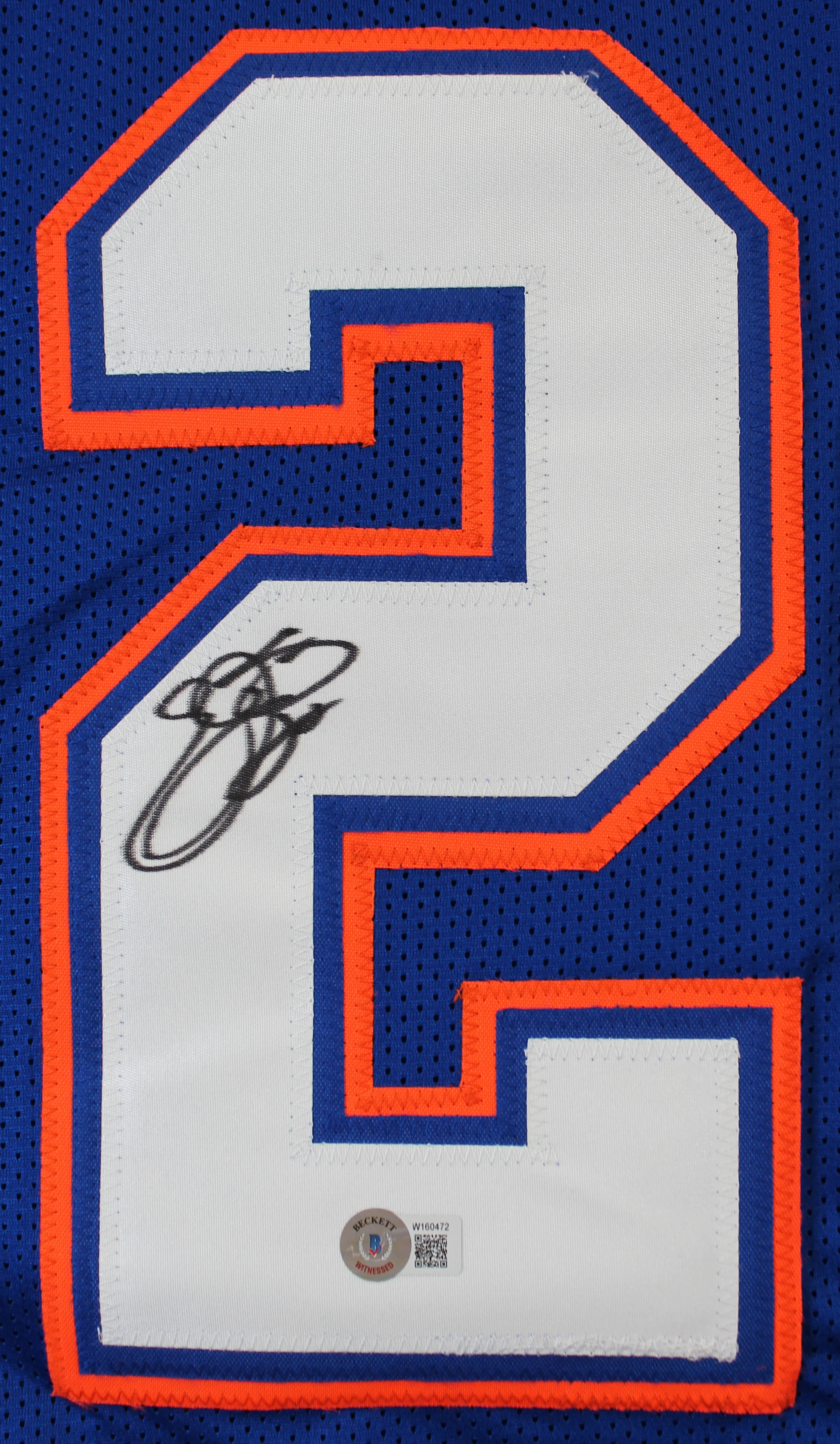Florida Emmitt Smith Authentic Signed Blue Pro Style Jersey BAS Witnessed - Image 3