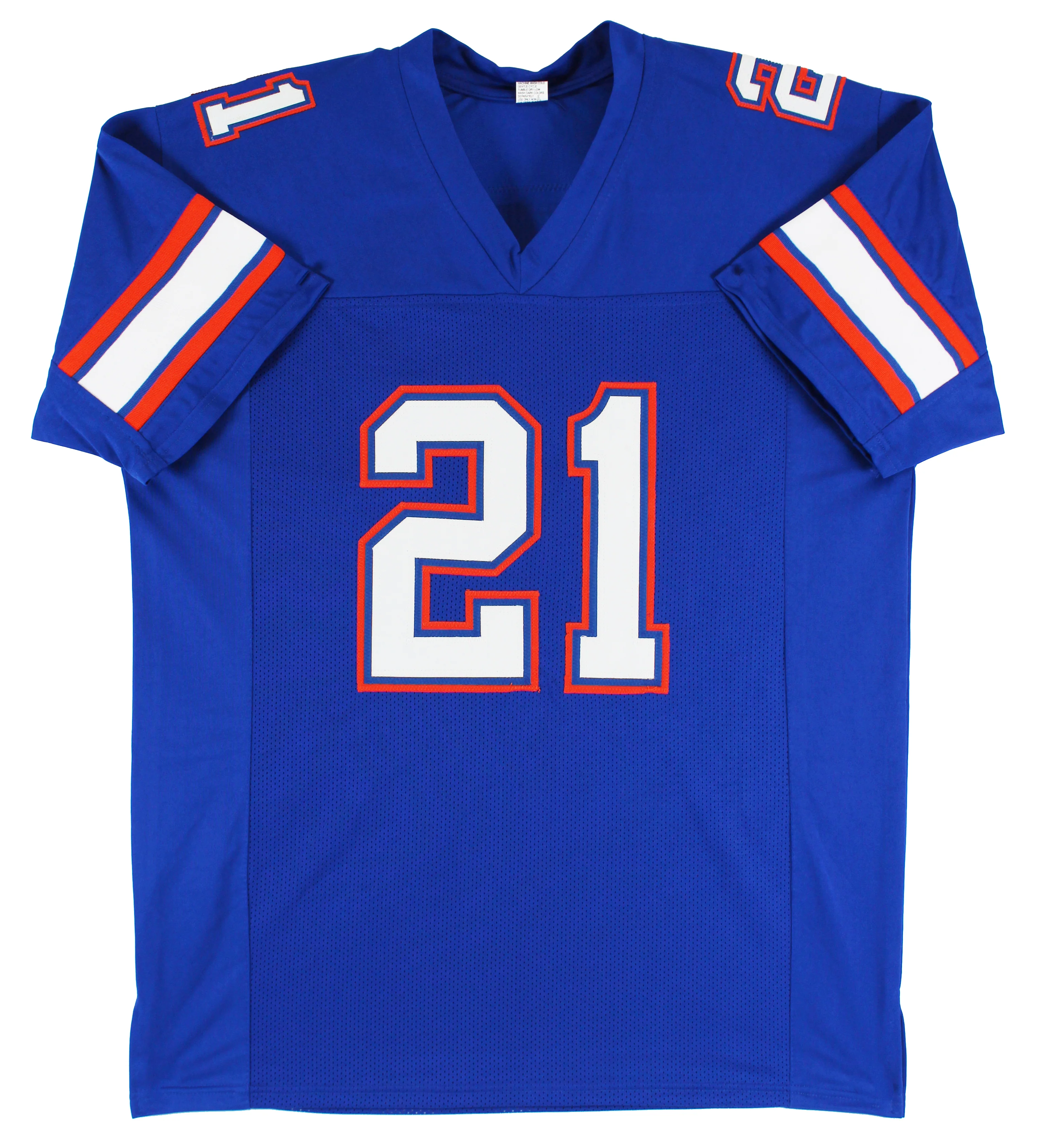 Florida Fred Taylor Authentic Signed Blue Pro Style Jersey BAS Witnessed - Image 4
