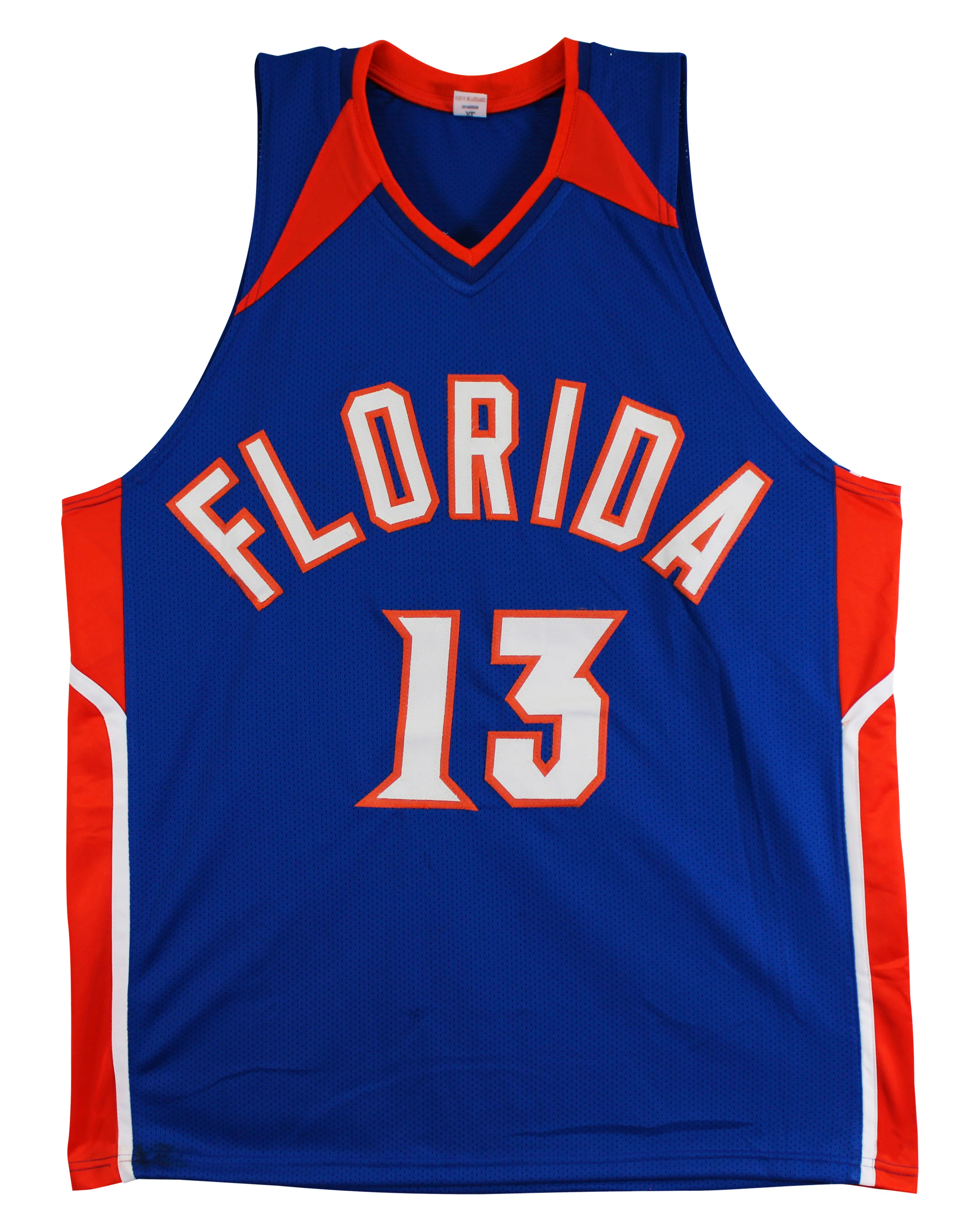 Florida Joakim Noah "06 & 07 Nat'l Champs" Signed Blue Pro Style Jersey BAS Wit - Image 4