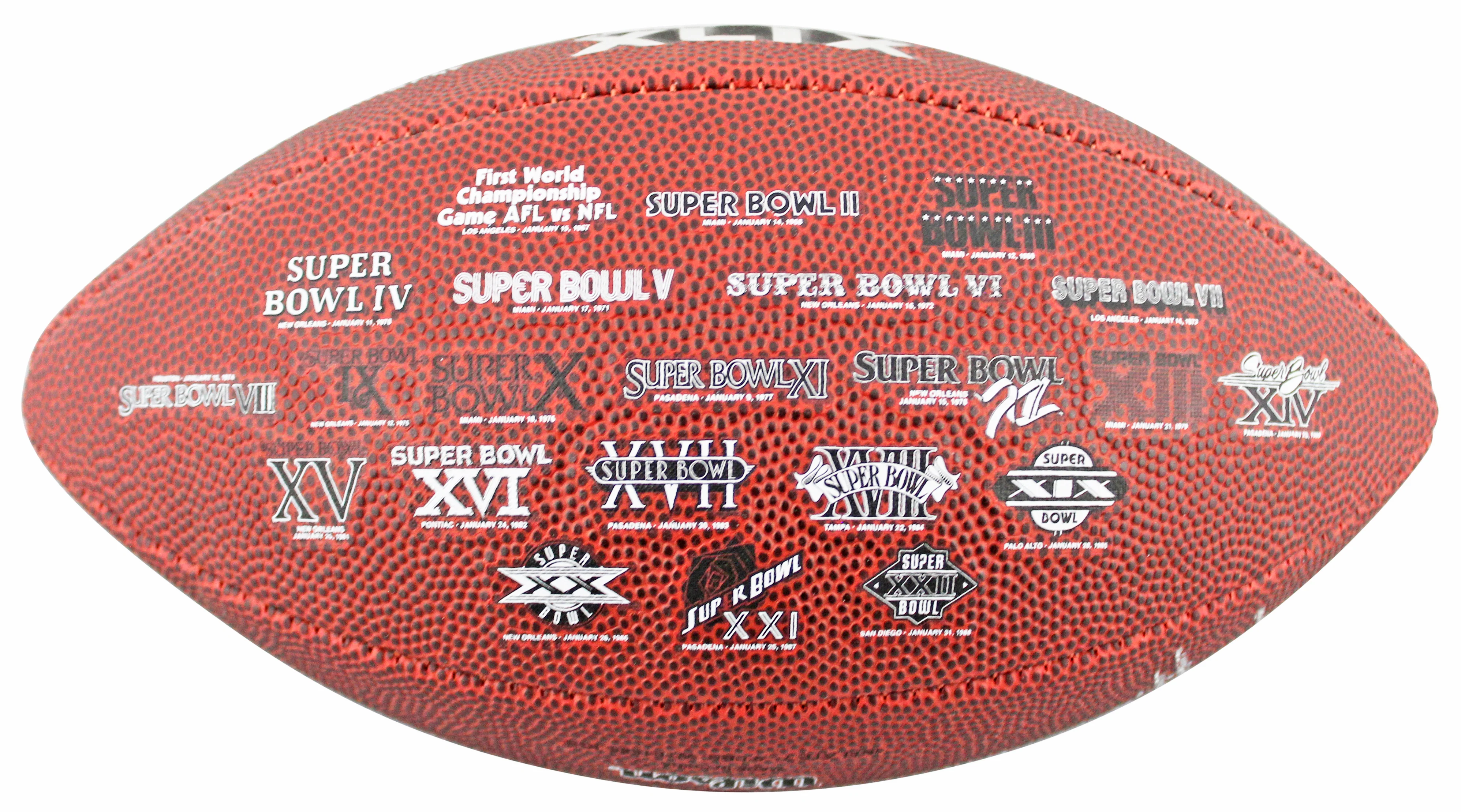 Floyd Little "HOF 10" Signed Wilson SB XLIX Pee Wee Football JSA #AX48018 - Image 5