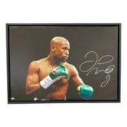 Floyd Mayweather Jr Signed Framed 22x32 Boxing Spotlight Canvas - Image 4