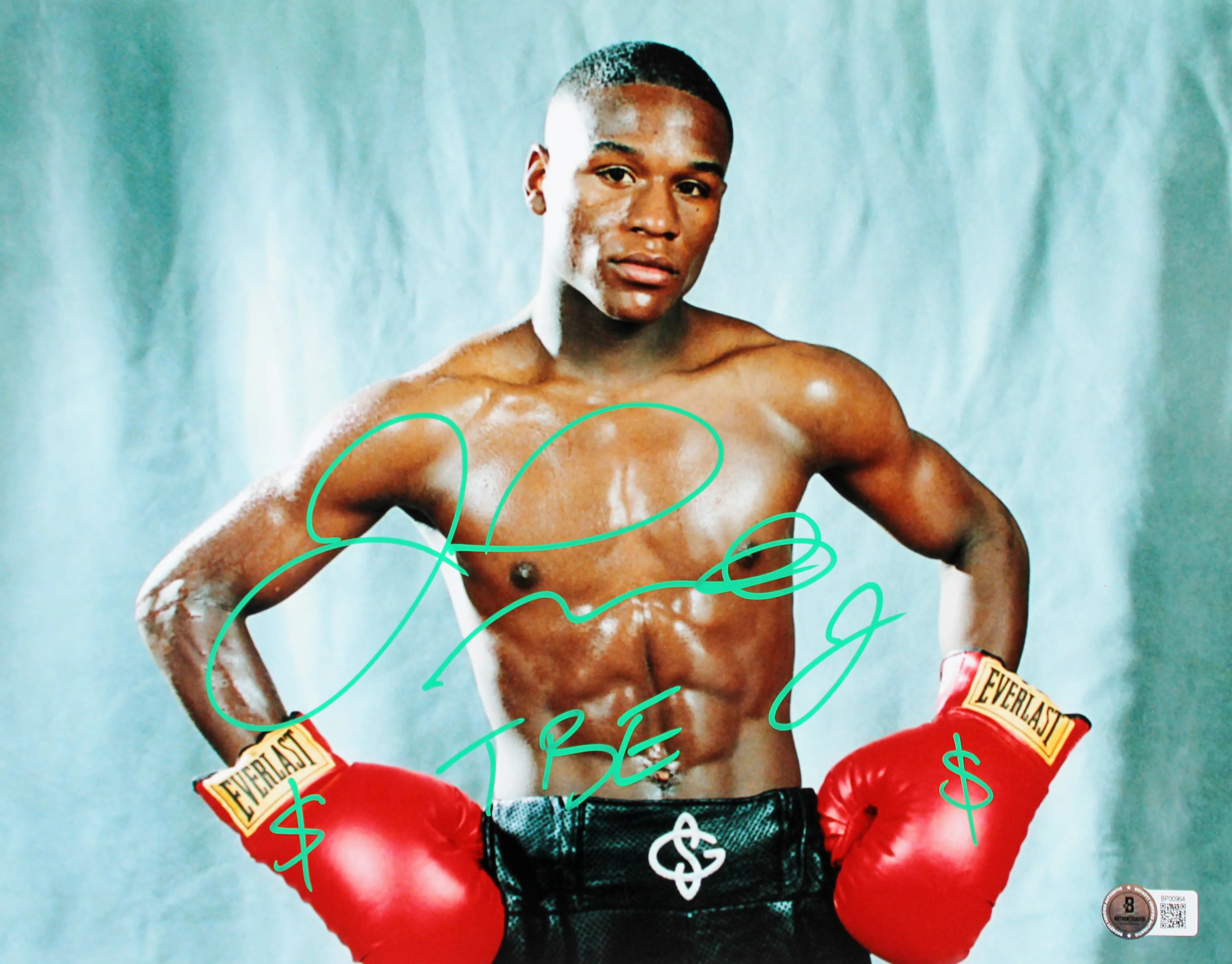 Floyd Mayweather "$$ TBE" Authentic Signed 11x14 Photo Autographed BAS #BP00964 - Image 2