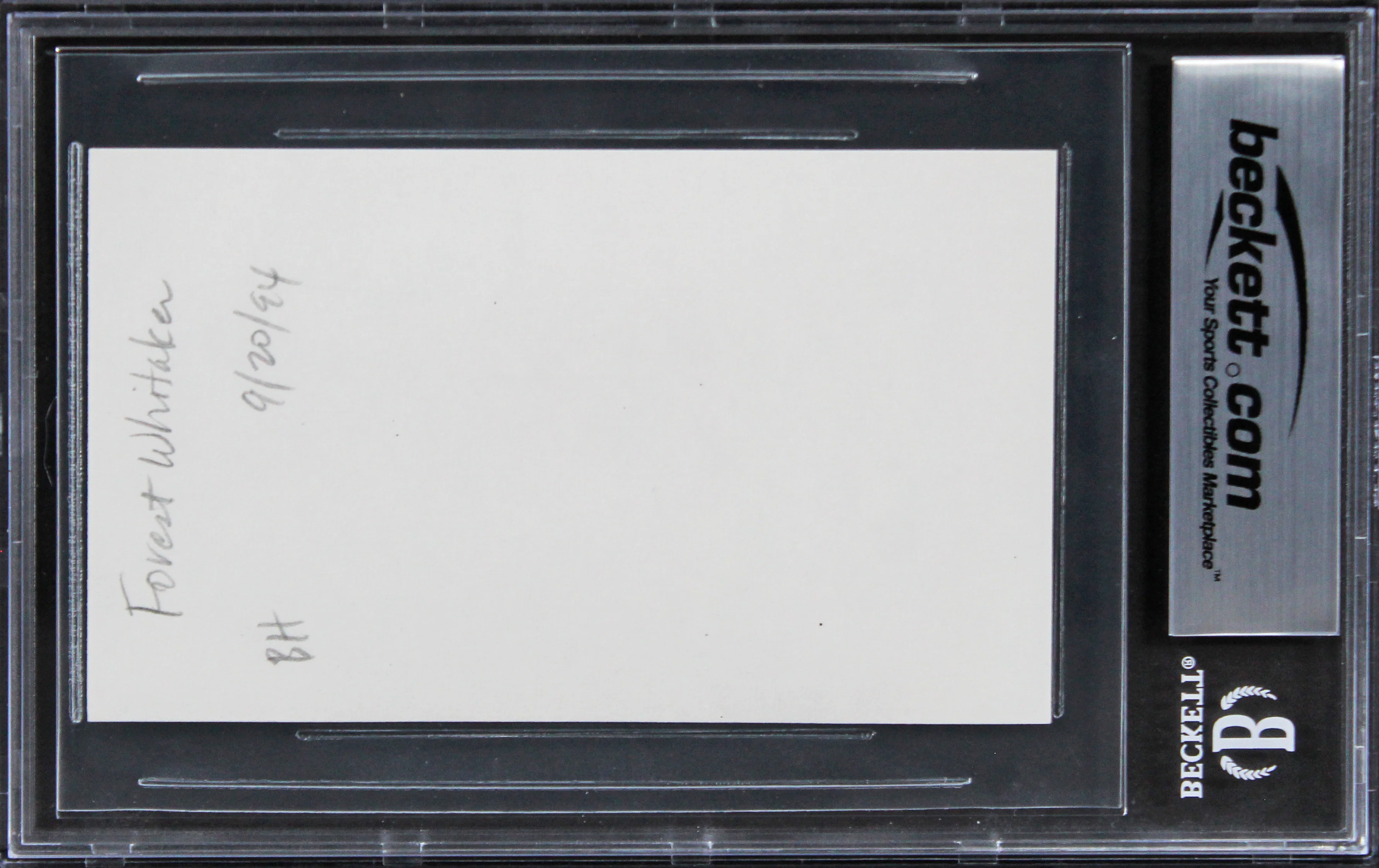 Forest Whitaker The Butler Authentic Signed 3x5 Index Card BAS Slabbed 4 - Image 3