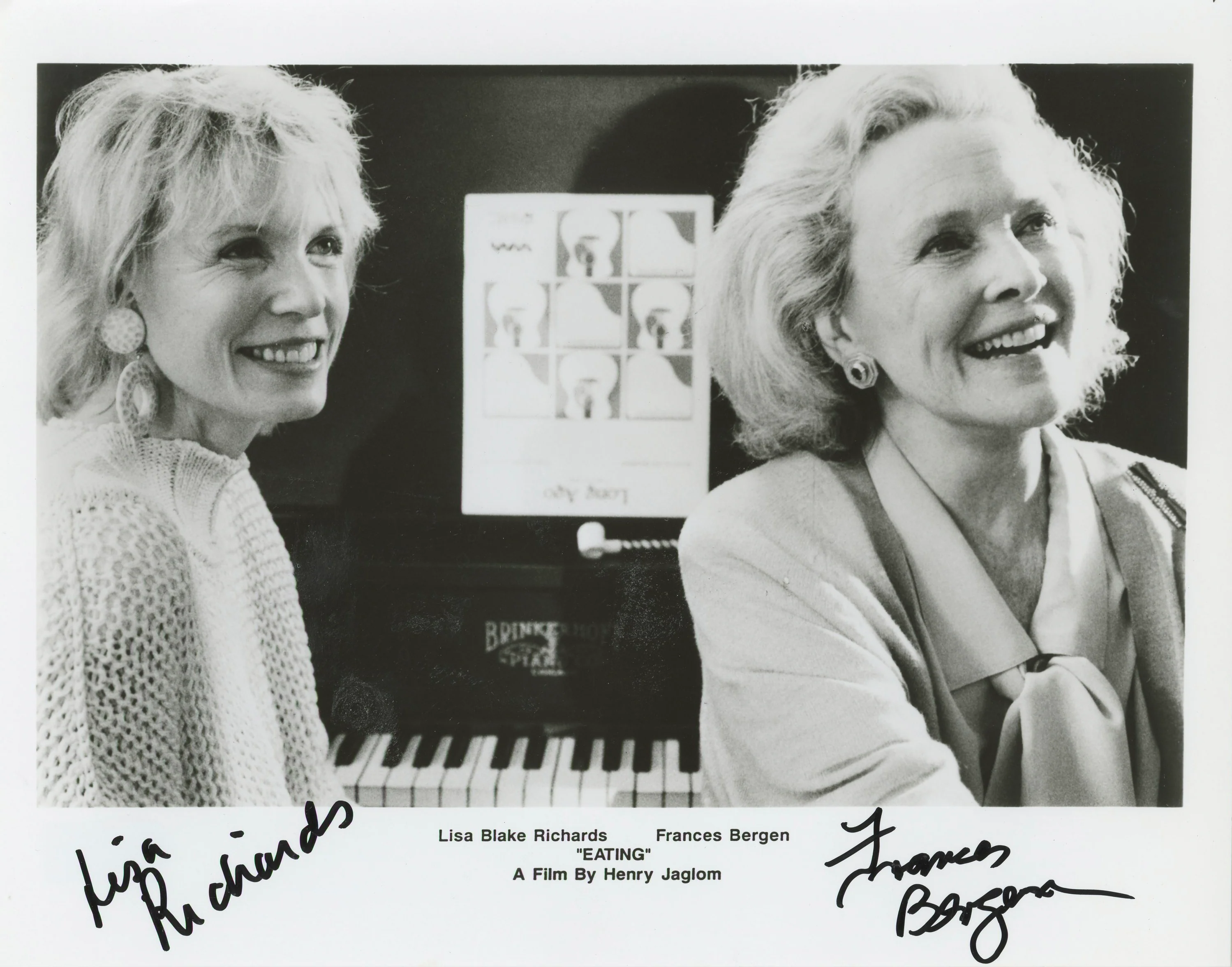 Frances Bergen & Lisa Richards Eating Authentic Signed 8x10 Photo BAS #BM03517 - Image 2