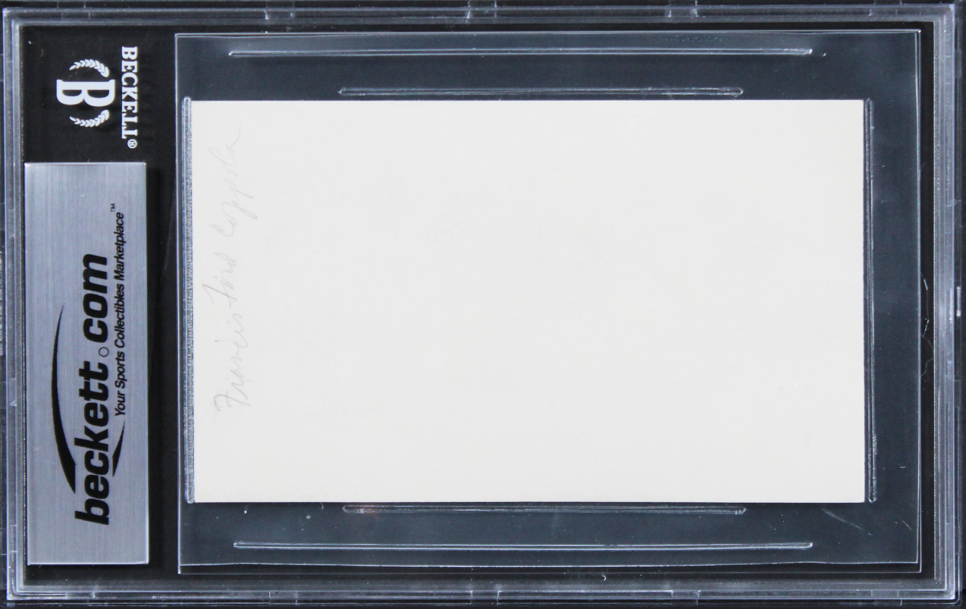 Francis Ford Coppola The Godfather Authentic Signed 3x5 Index Card BAS Slabbed 2 - Image 3