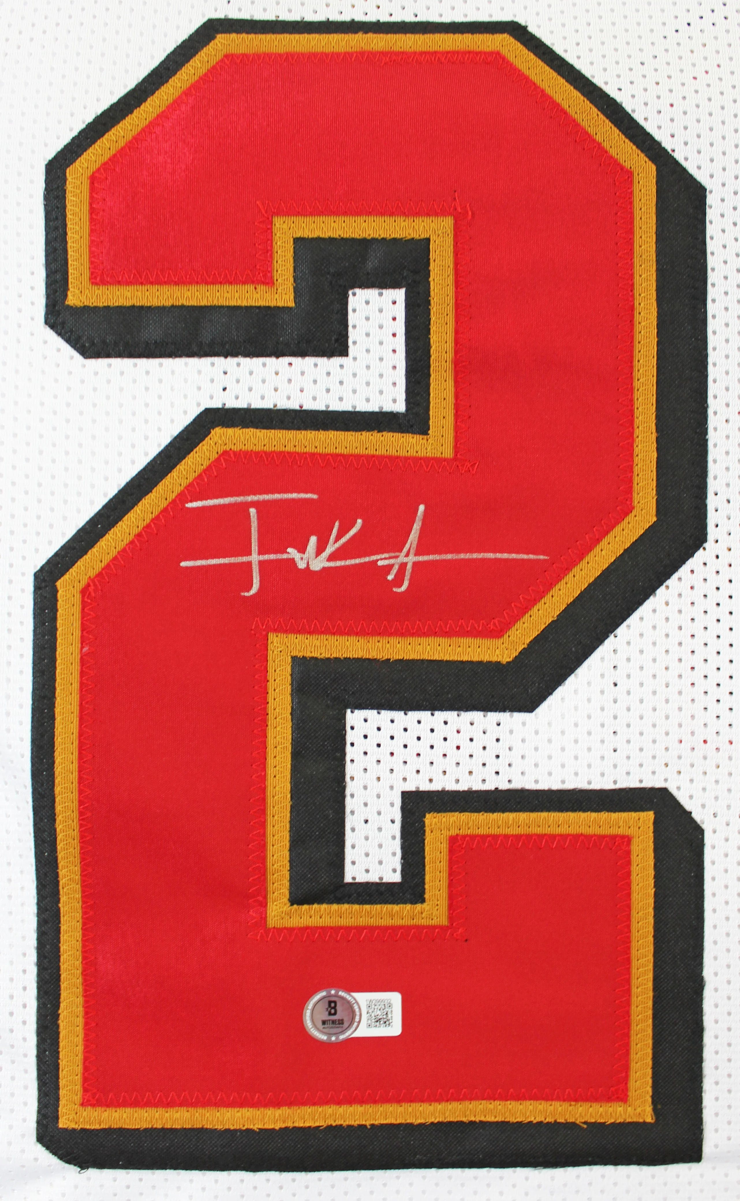 Frank Gore Authentic Signed White Pro Style Jersey Autographed BAS Witnessed 2 - Image 3