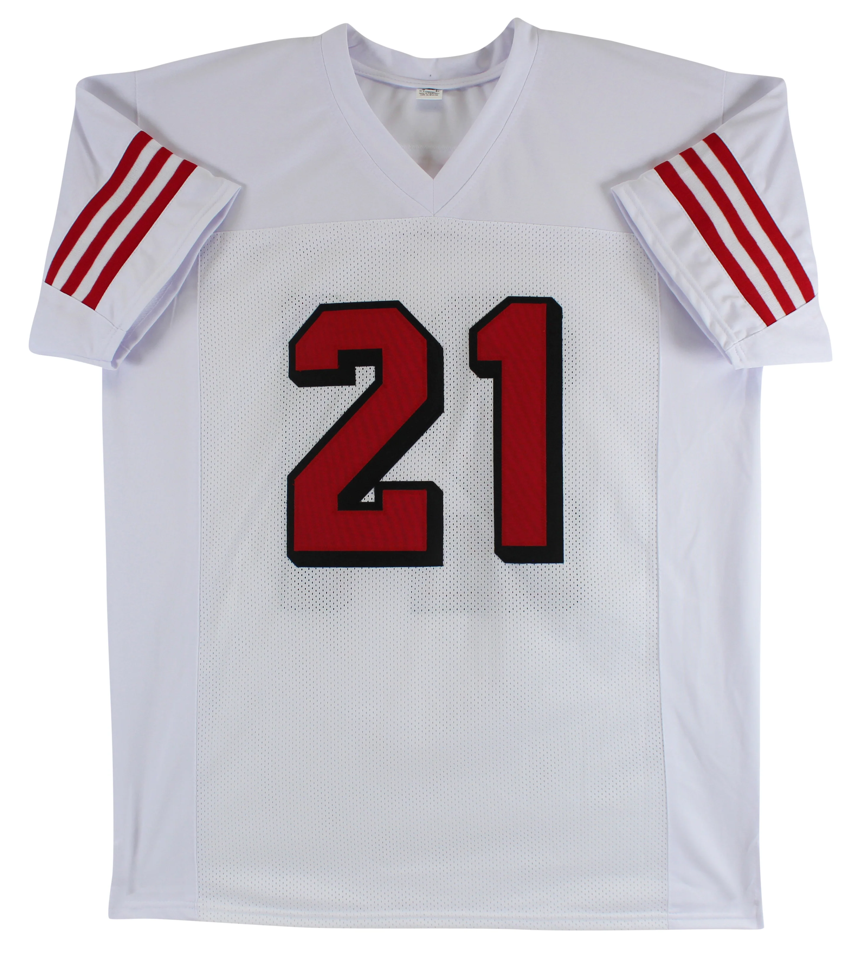 Frank Gore Authentic Signed White Pro Style Jersey w/ Dropshadow BAS Witnessed - Image 4