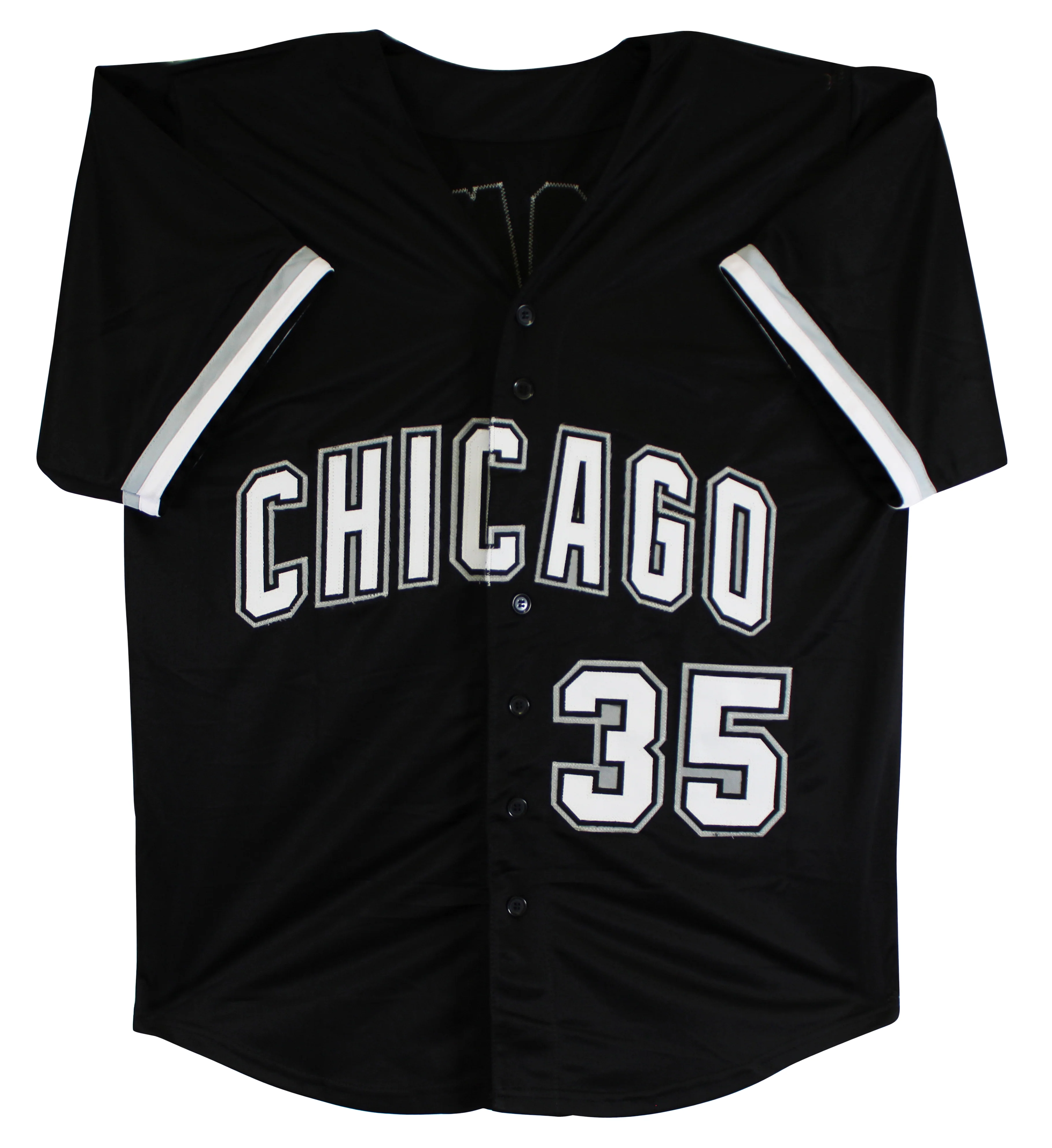 Frank Thomas Authentic Signed Black Pro Style Jersey Autographed BAS Witnessed - Image 4