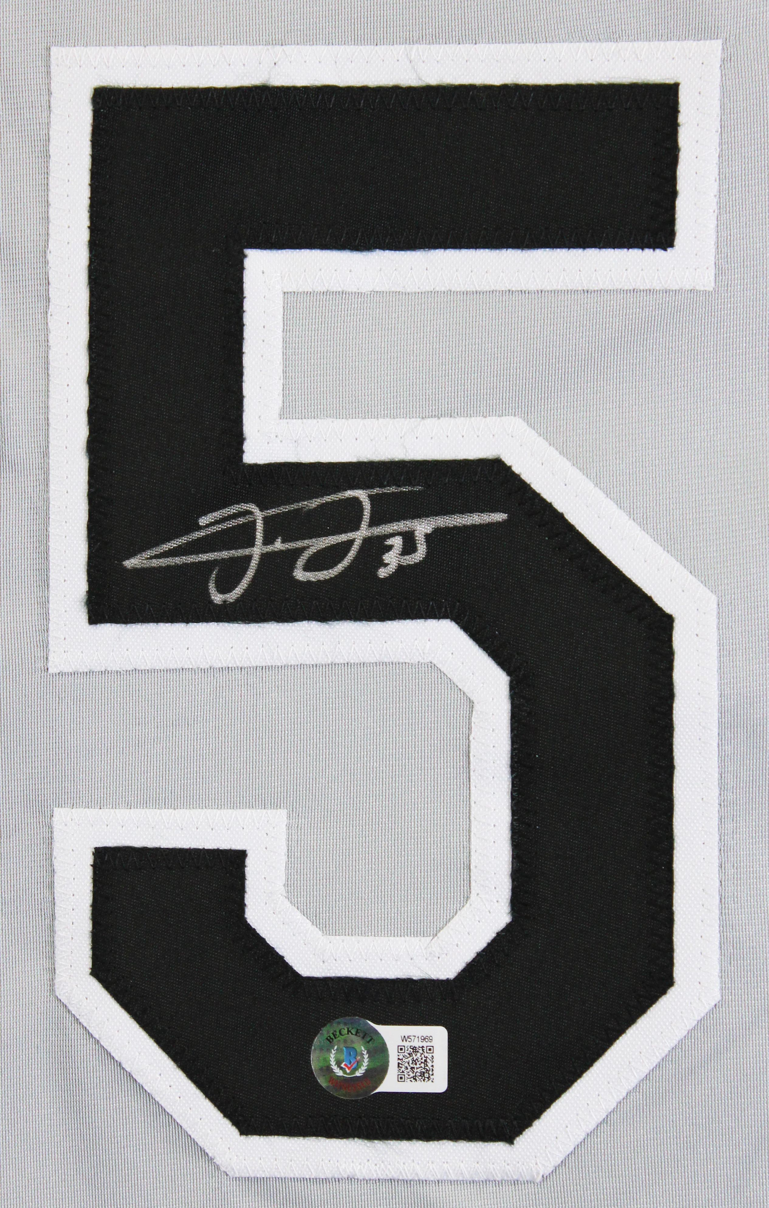 Frank Thomas Authentic Signed Grey Pro Style Jersey Autographed BAS Witnessed 2 - Image 3