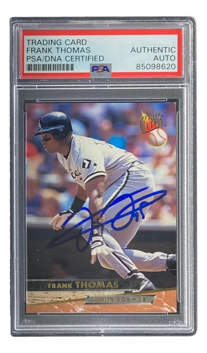 Frank Thomas Signed 1993 Fleer #181 Chicago White Sox Trading Card PSA/DNA - Image 3