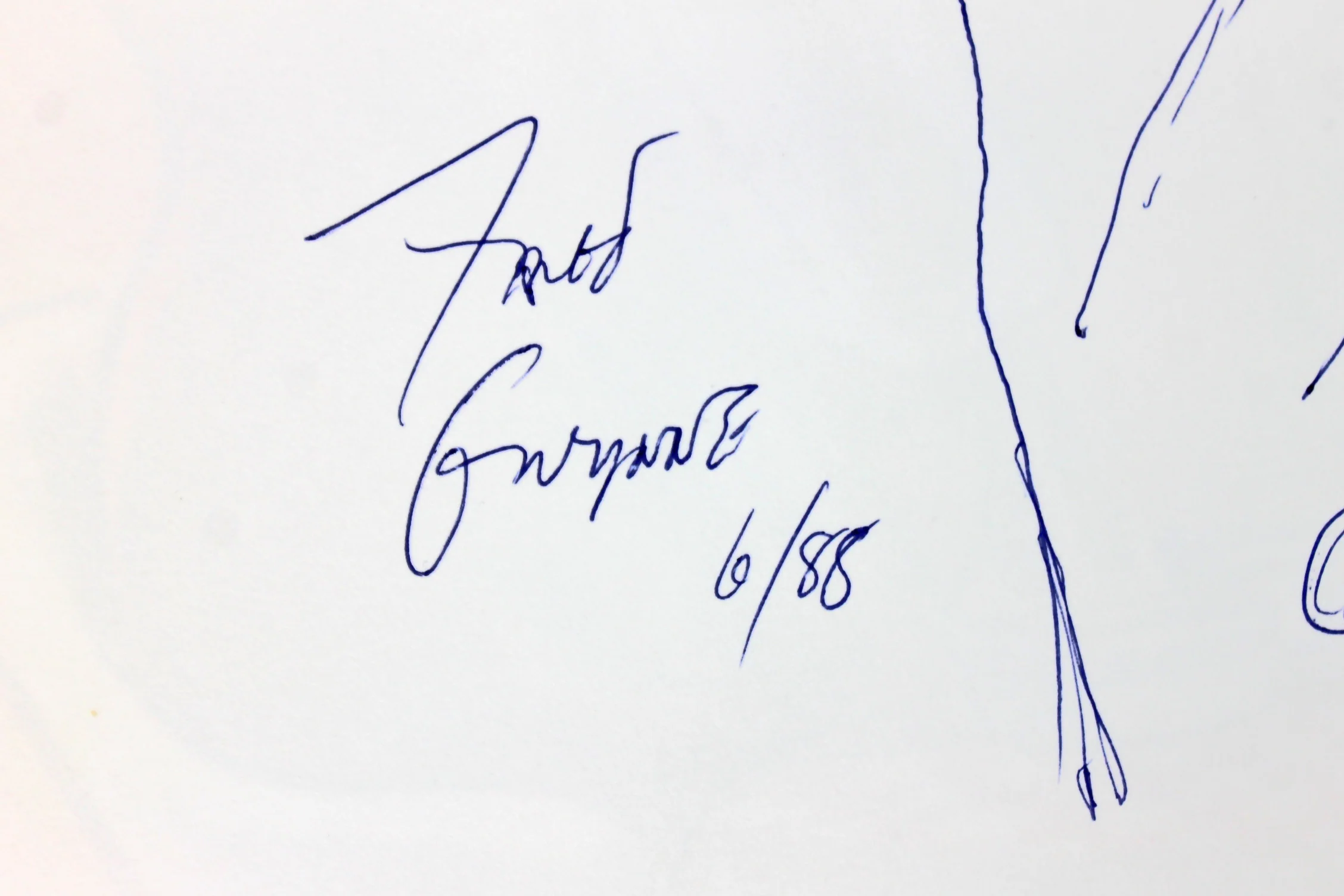 Fred Gwynne Signed A Chocolate Moose For Dinner Book & Sketch BAS #A03160 - Image 3