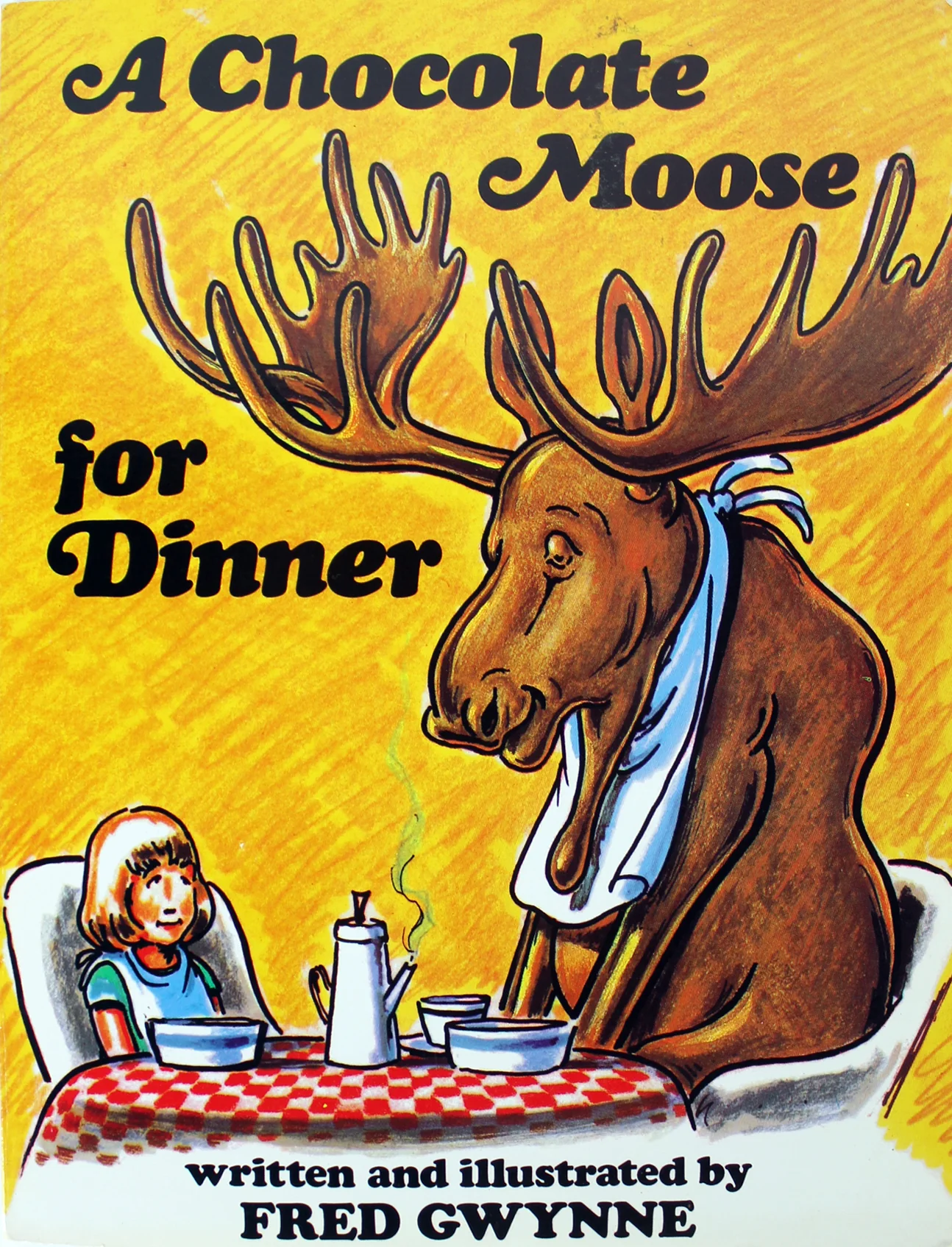 Fred Gwynne Signed A Chocolate Moose For Dinner Book & Sketch BAS #A03160 - Image 4