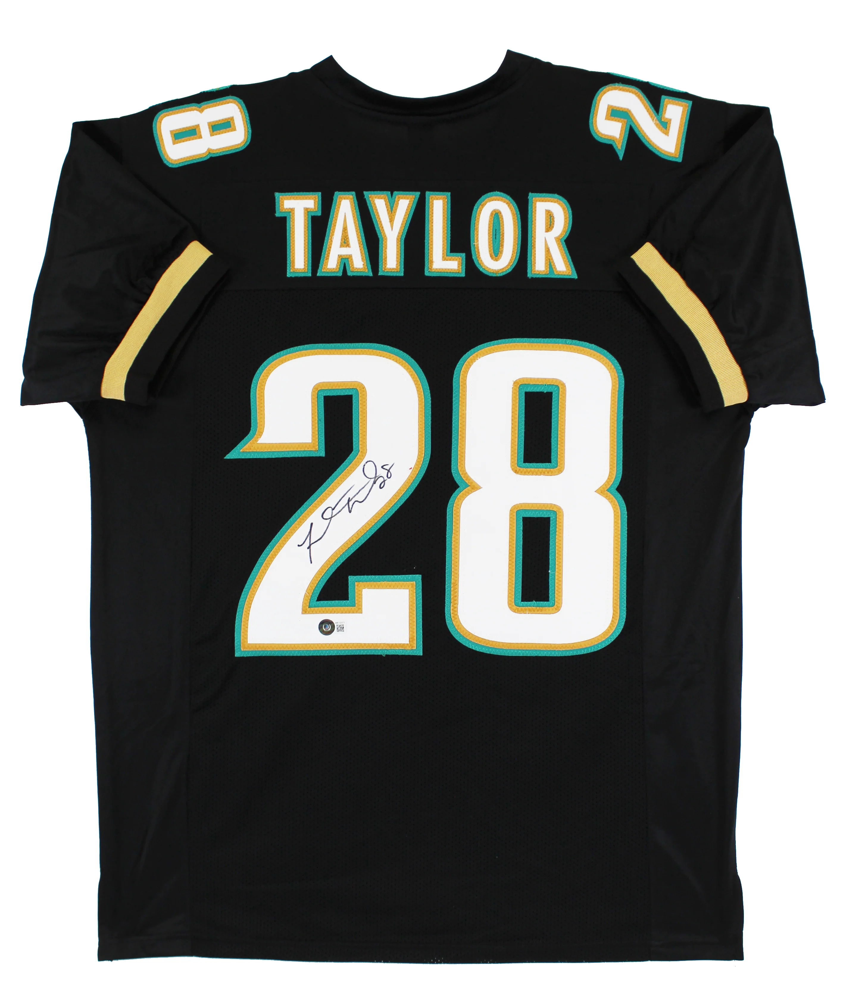 Fred Taylor Authentic Signed Black Pro Style Jersey Autographed BAS Witnessed - Image 2