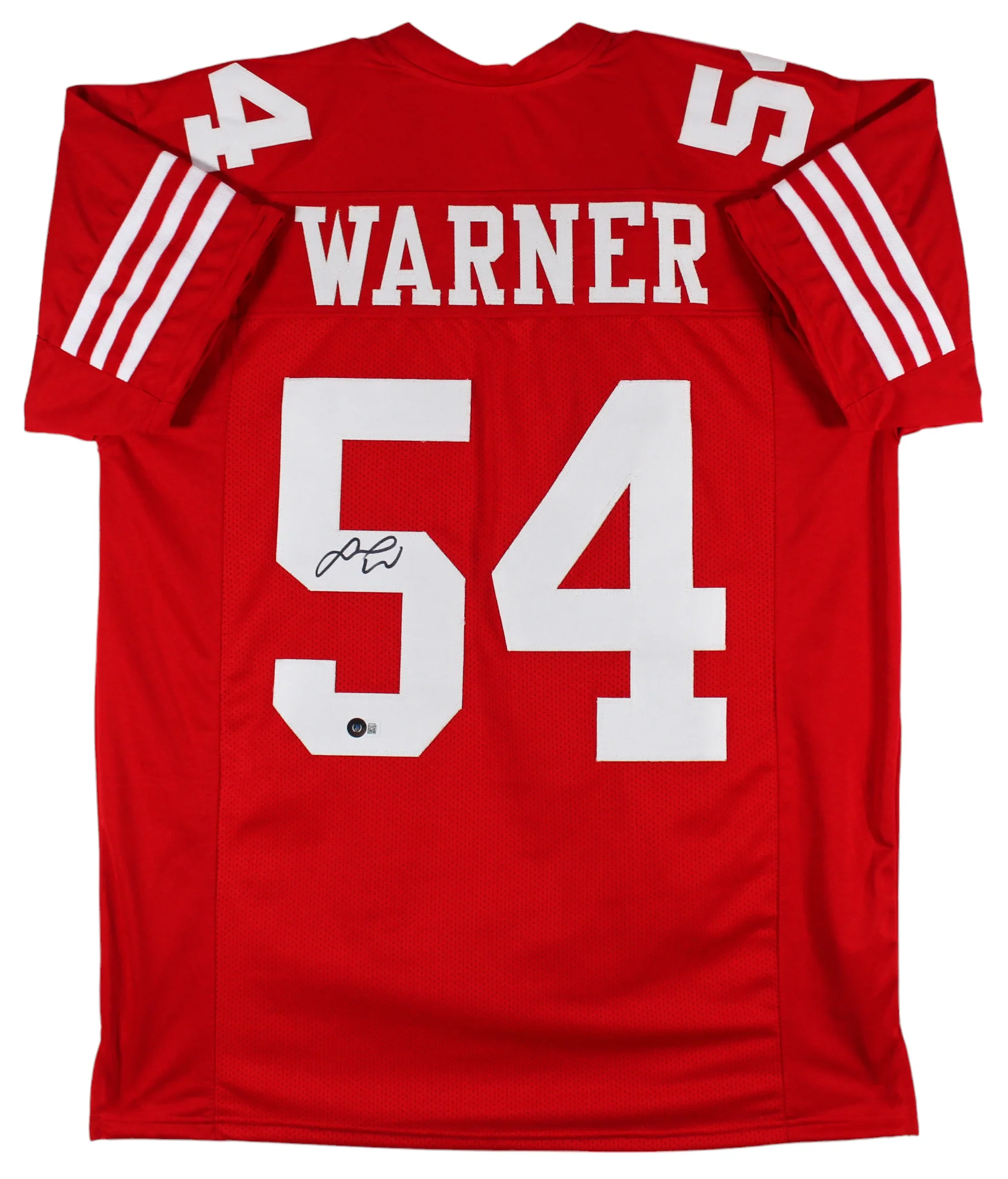 Fred Warner Authentic Signed Red Pro Style Jersey Autographed BAS - Image 2