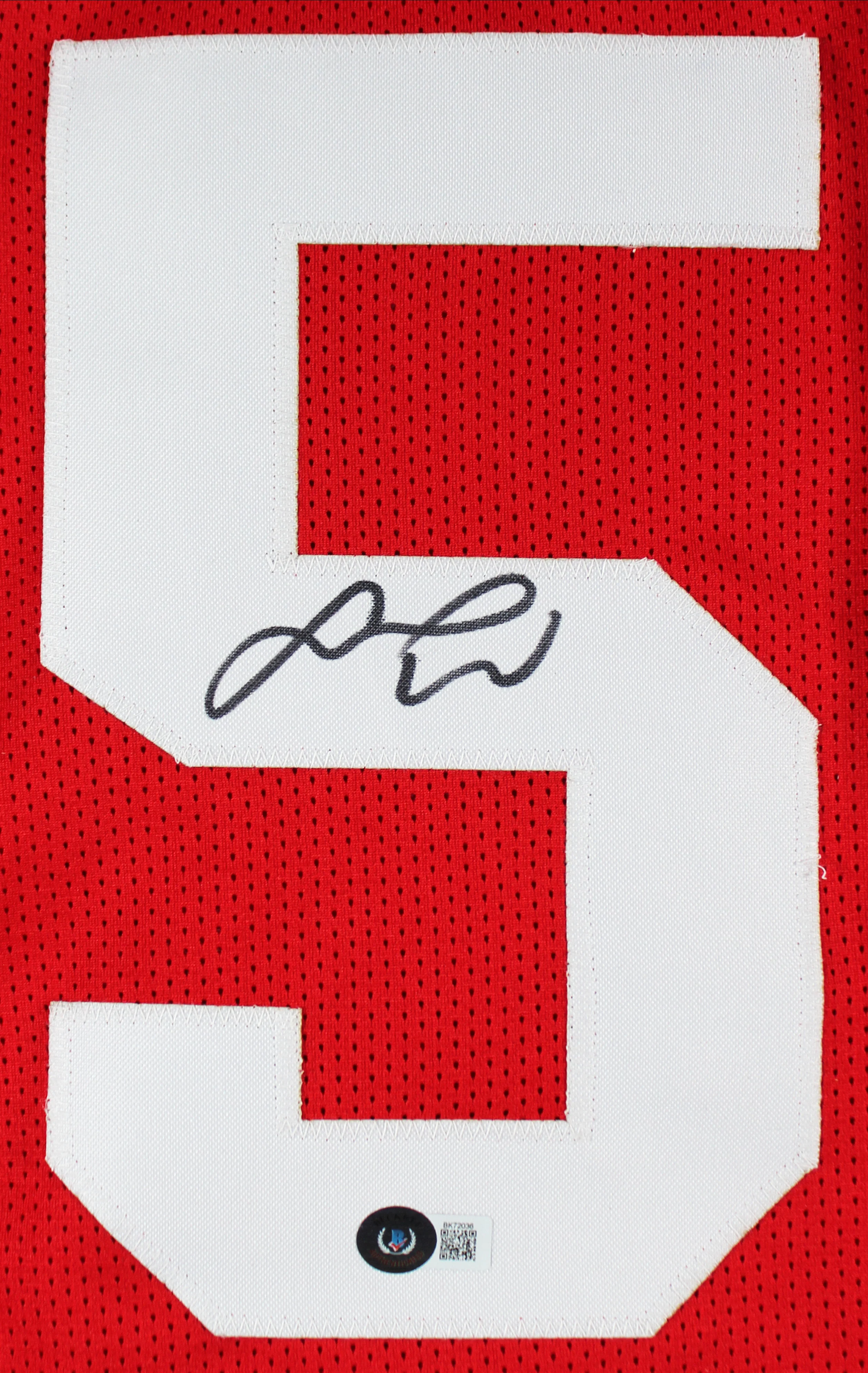 Fred Warner Authentic Signed Red Pro Style Jersey Autographed BAS - Image 3