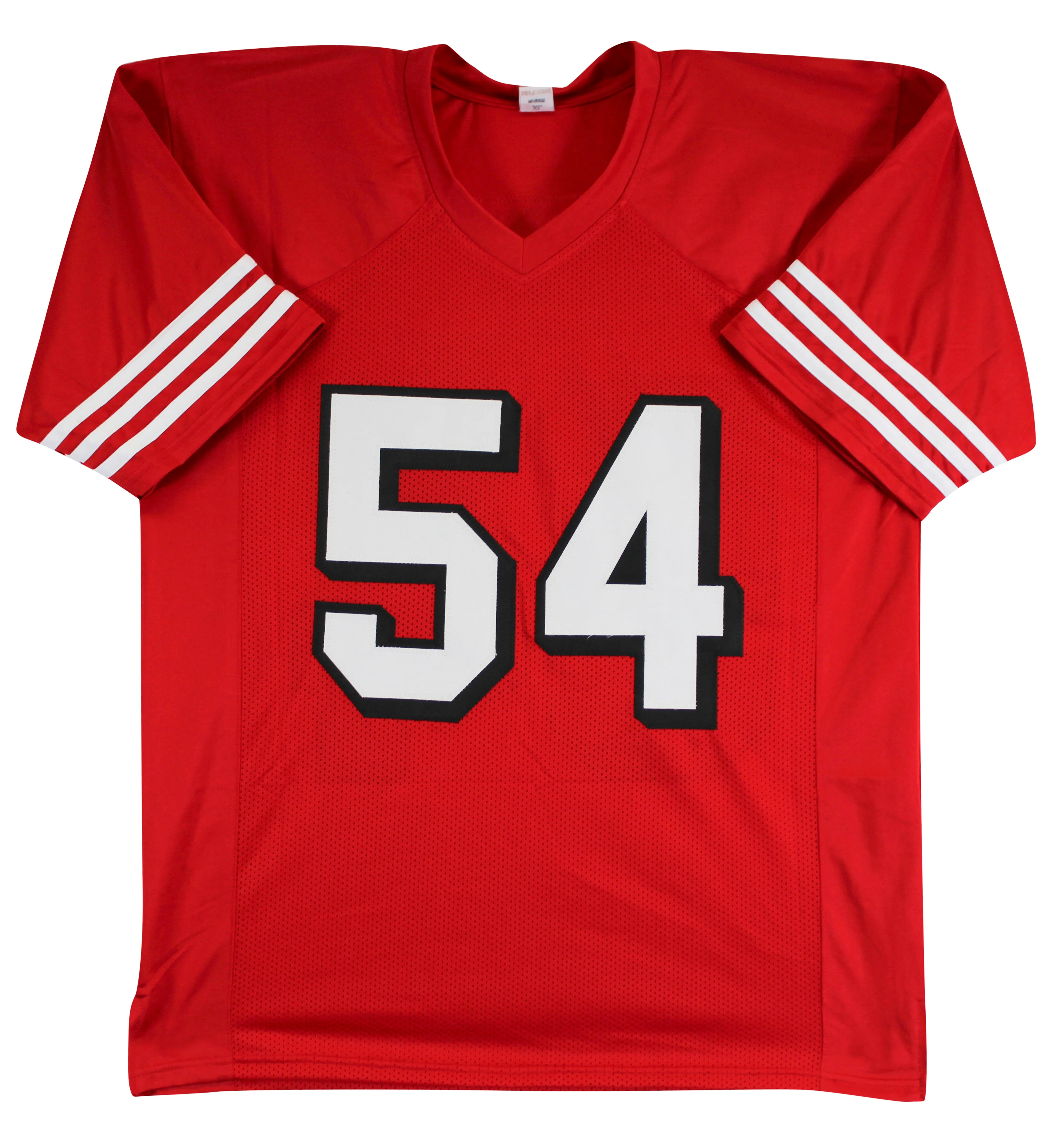 Fred Warner Authentic Signed Red Pro Style Jersey w/ Dropshadow BAS - Image 4