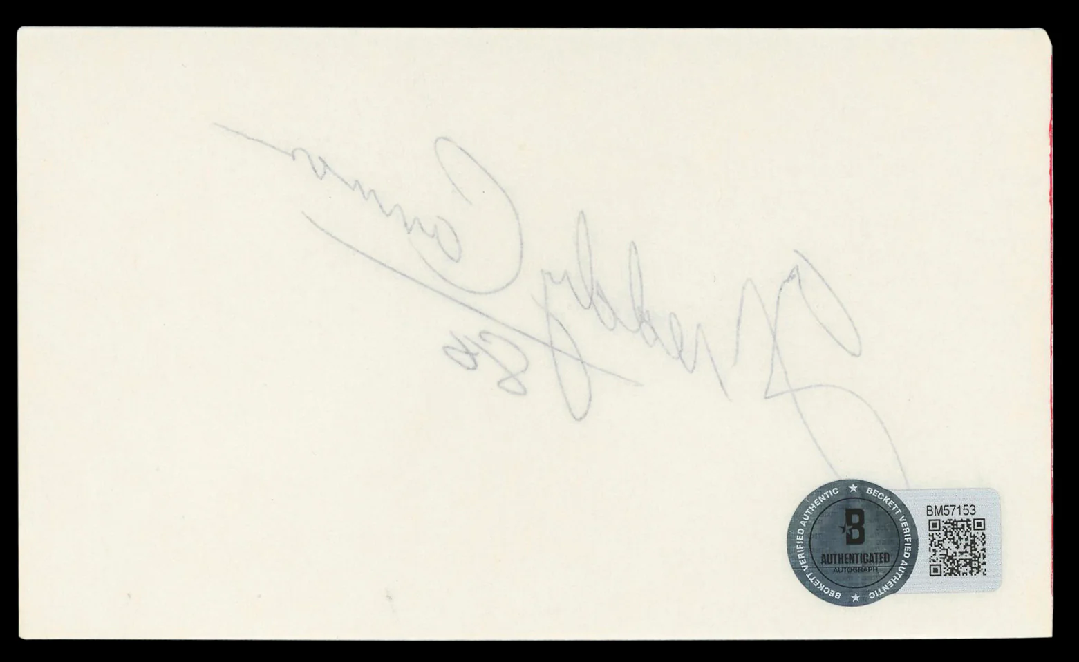 Freddy Cannon Musician Authentic Signed 3x5 Index Card Autographed BAS #BM57153 - Image 3