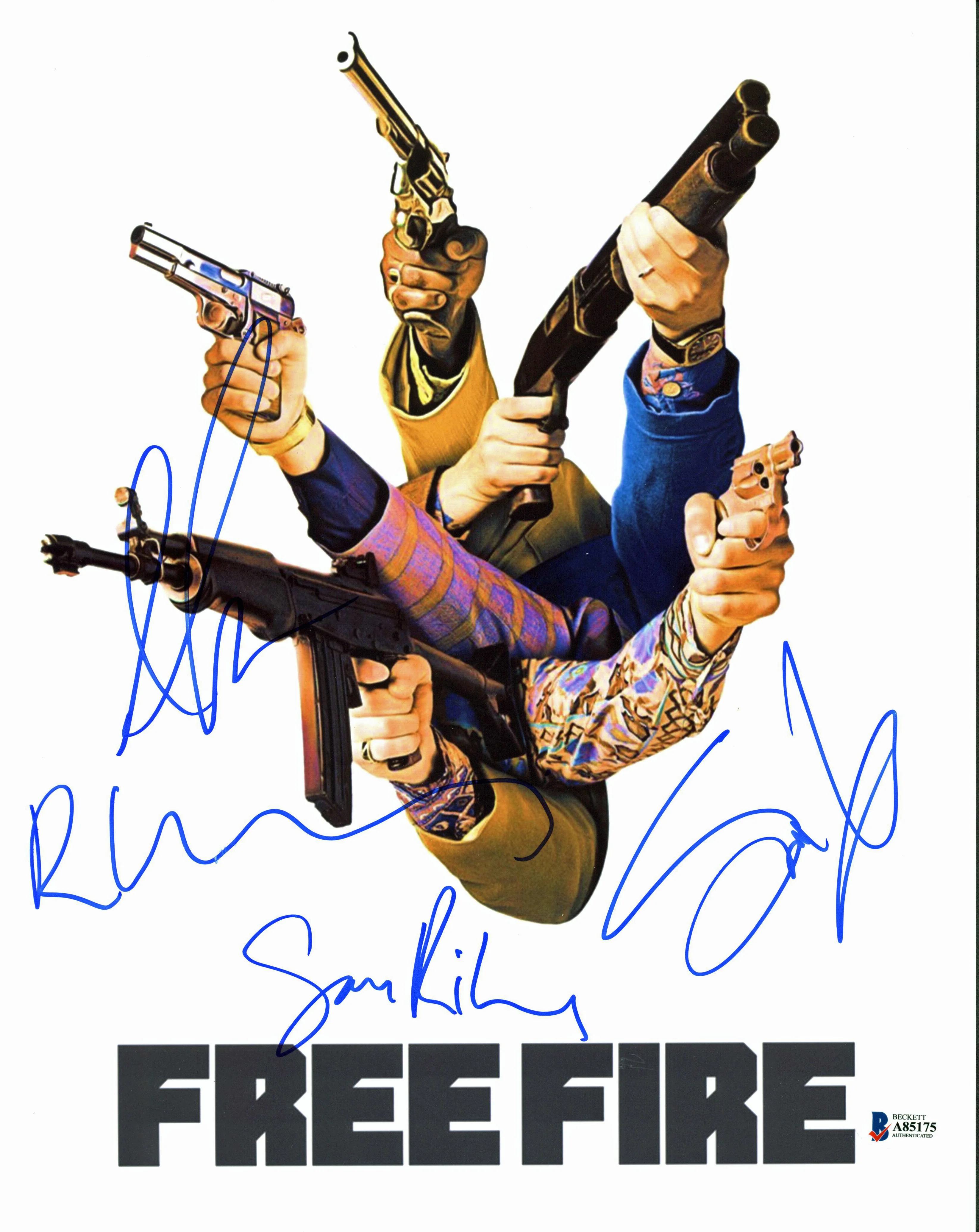 Free Fire (Hammer, Riley, Wheatley +1) Authentic Signed 11x14 Photo BAS #A85175 - Image 2