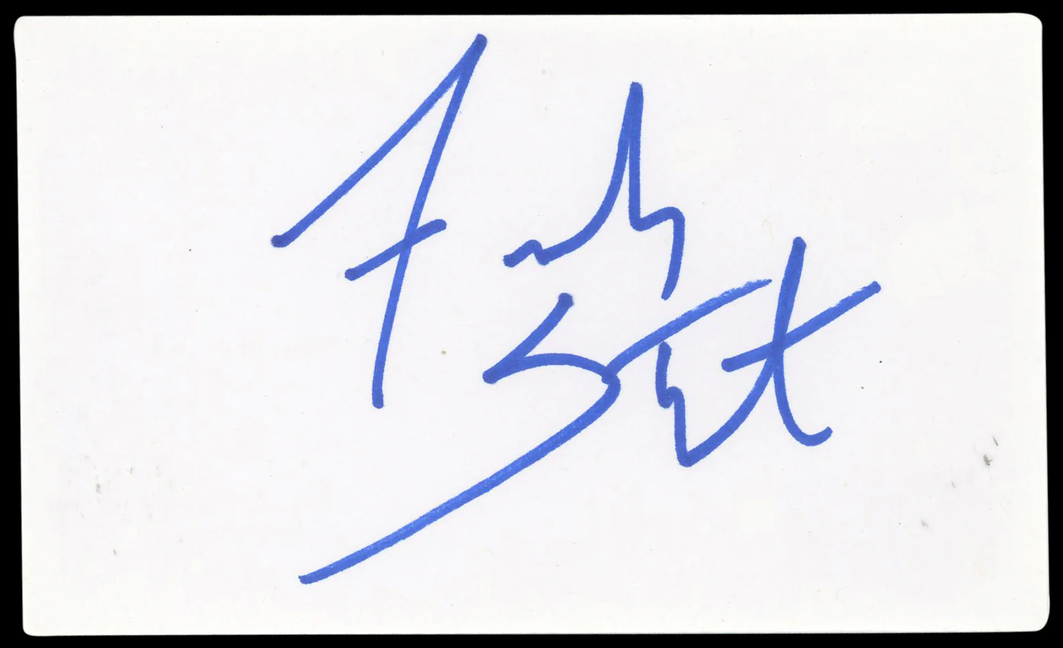French Stewart 3rd Rock From The Sun Signed 3x5 Index Card BAS #BN89110 - Image 2