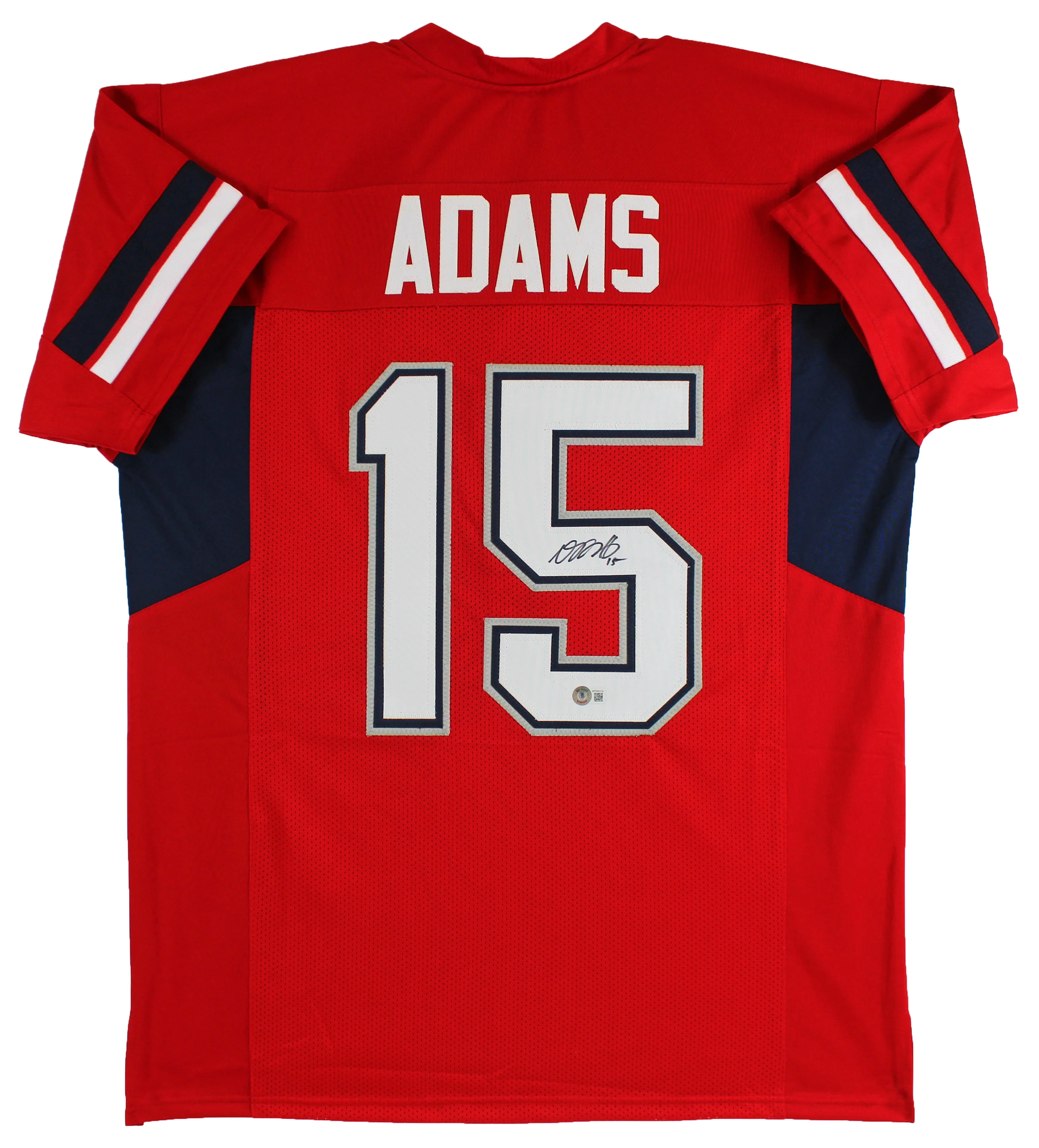 Fresno State Davante Adams Authentic Signed Red Pro Style Jersey BAS Witnessed - Image 2