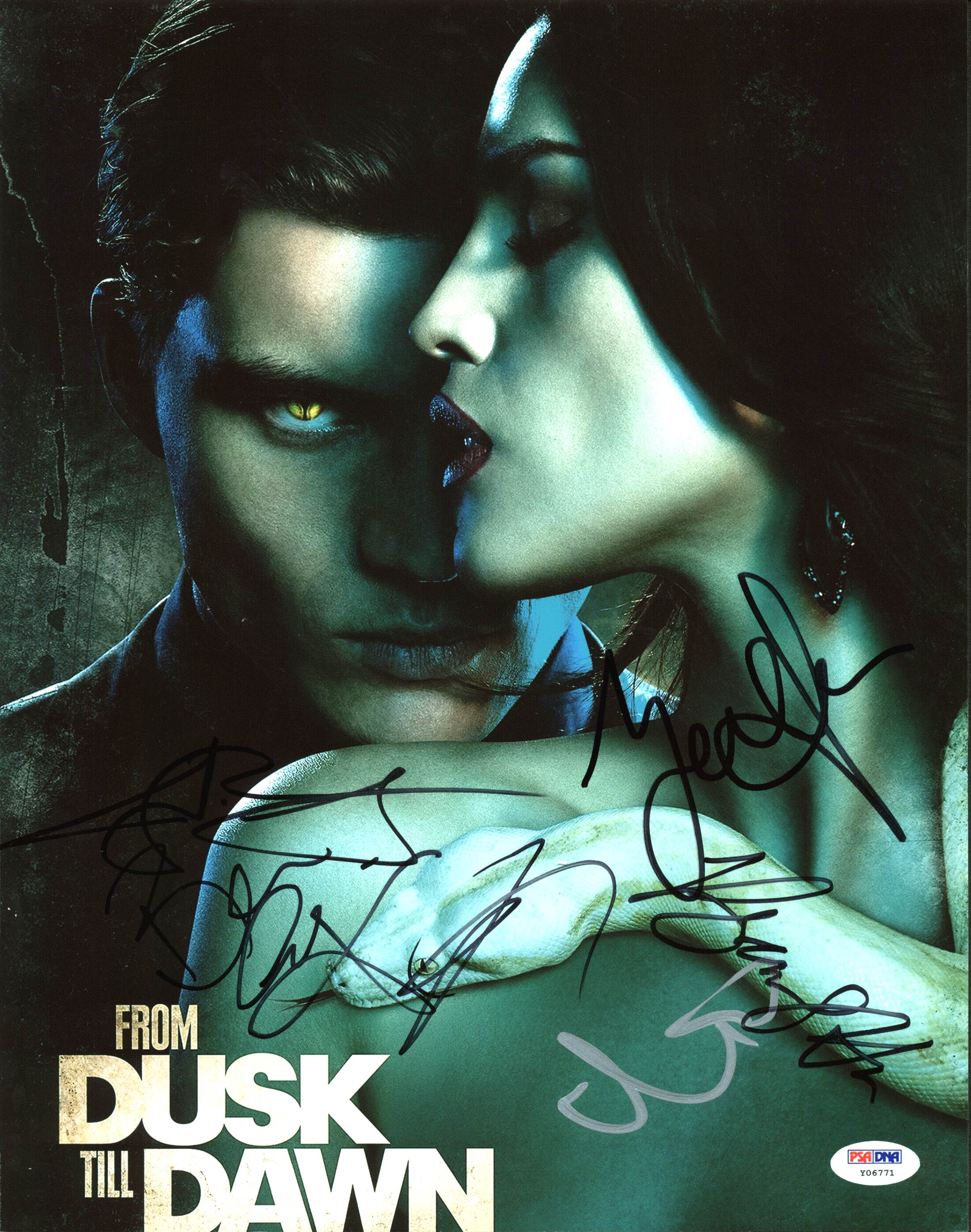 From Dusk Till Dawn Cast (6) Authentic Signed 11X14 Photo PSA/DNA #Y06771