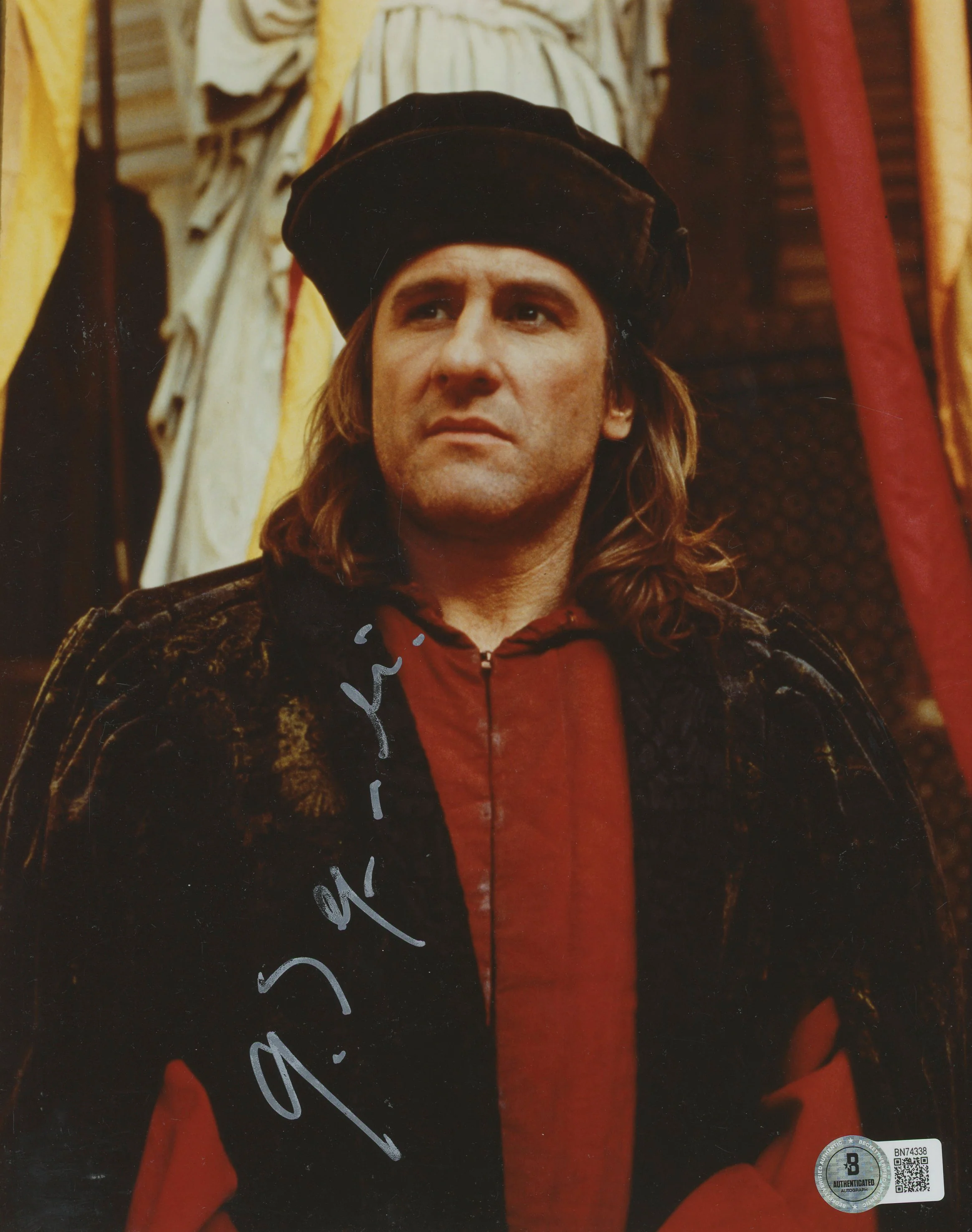 Grard Depardieu 1492: Conquest of Paradise Signed 8x10 Photo BAS #BN74338 - Image 2
