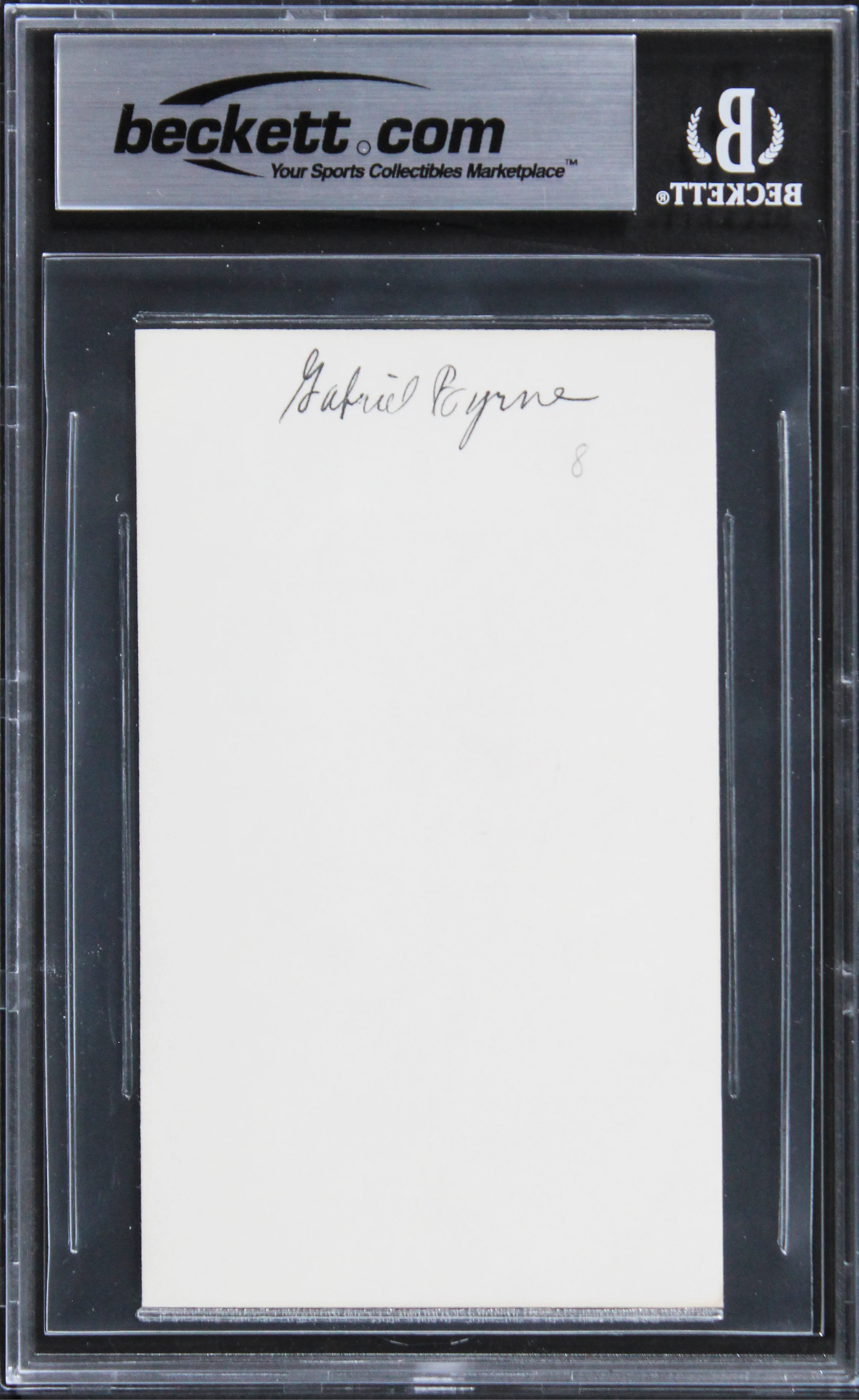 Gabriel Byrne The Usual Suspects Authentic Signed 3x5 Index Card BAS Slabbed 2 - Image 3