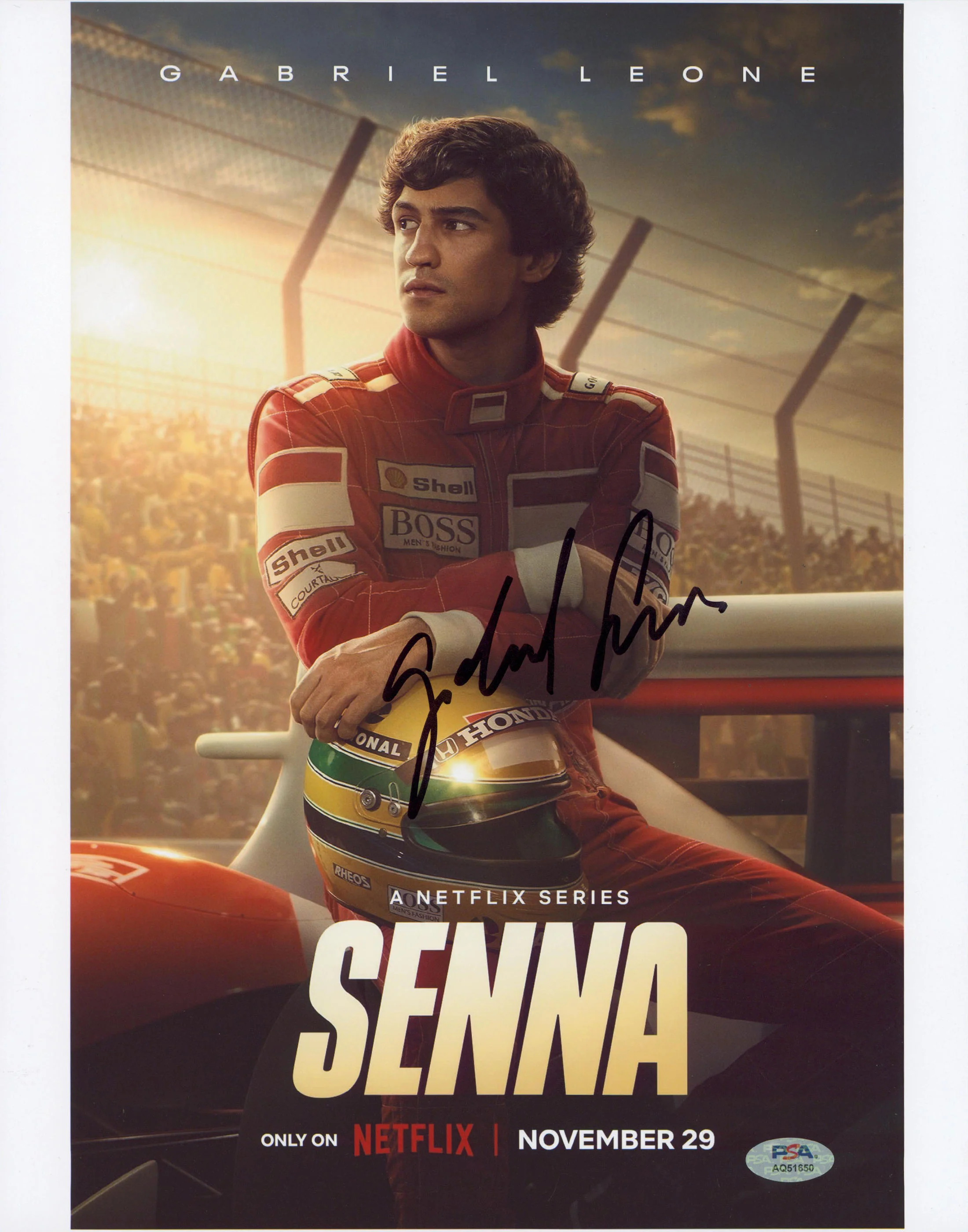 Gabriel Leone Senna Authentic Signed 11x14 Vertical Photo PSA/DNA #AQ51650 - Image 2