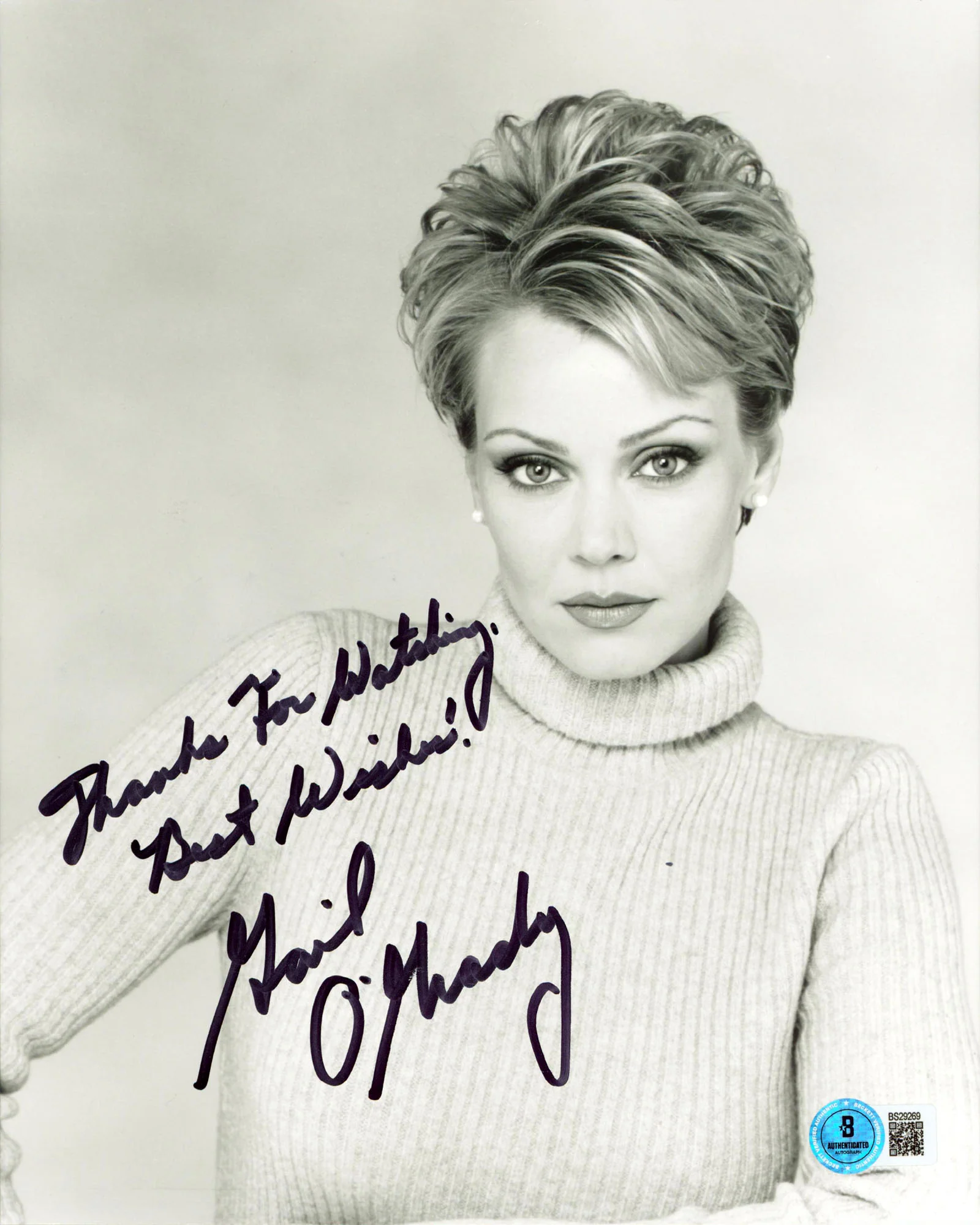 Gail O'Grady NYPD Blue "Thanks For Watching Best Wishes" Signed 8x10 Photo BAS - Image 2