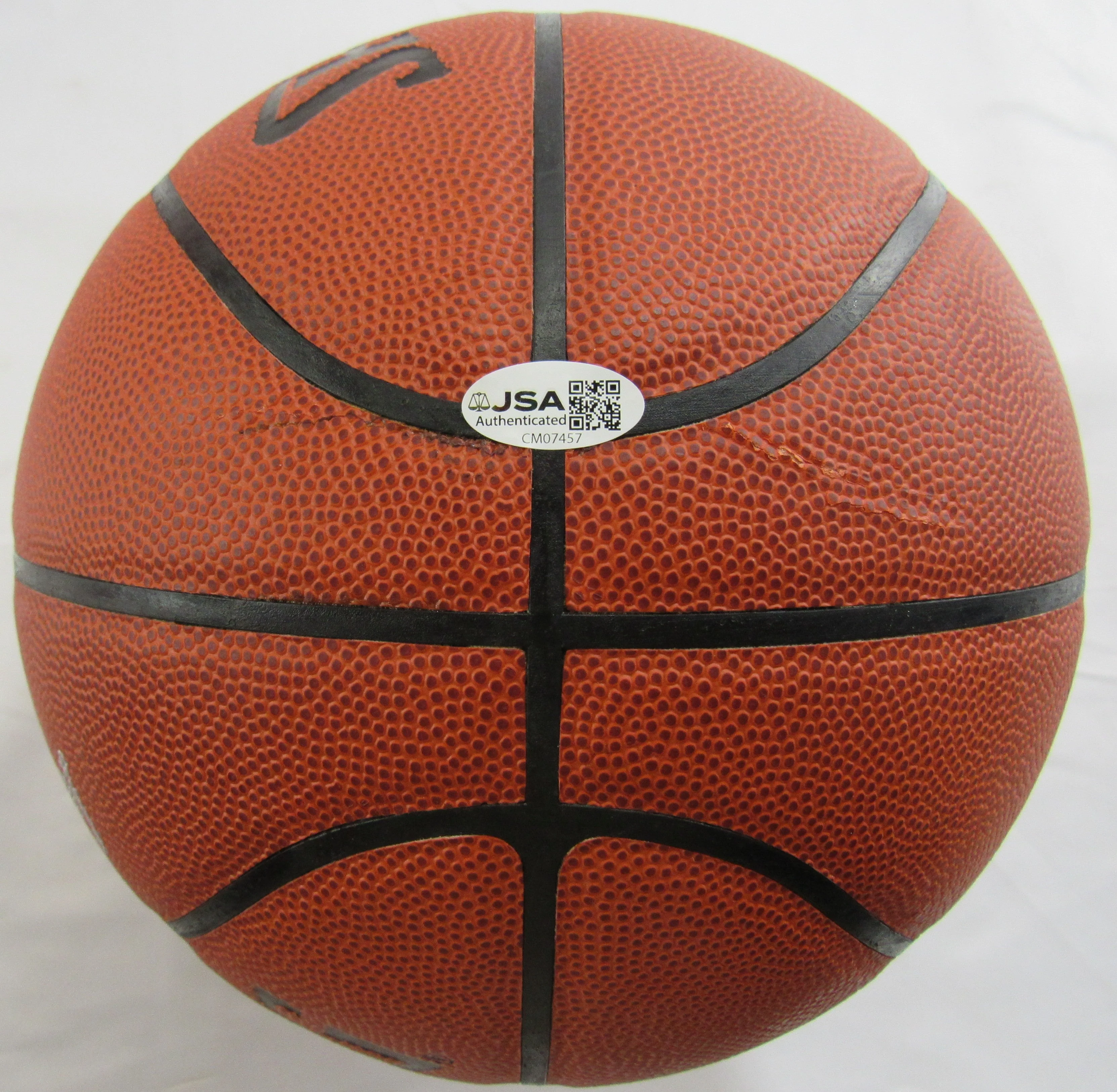 Dick Barnett Signed Auto Spalding Basketball JSA CM07457 - Image 5