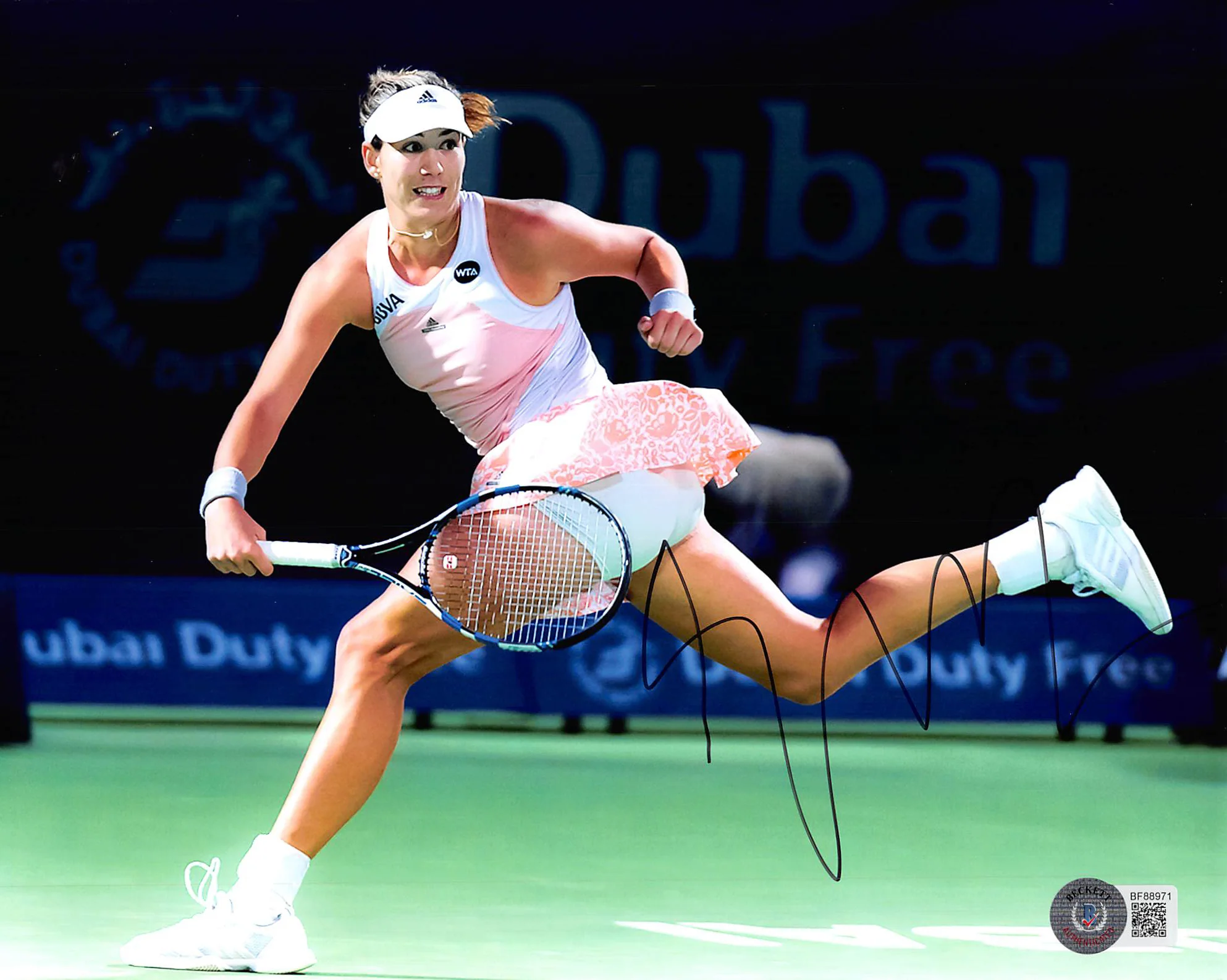 Garbine Mugurza Authentic Signed 8x10 Photo Autographed BAS #BF88971 - Image 2
