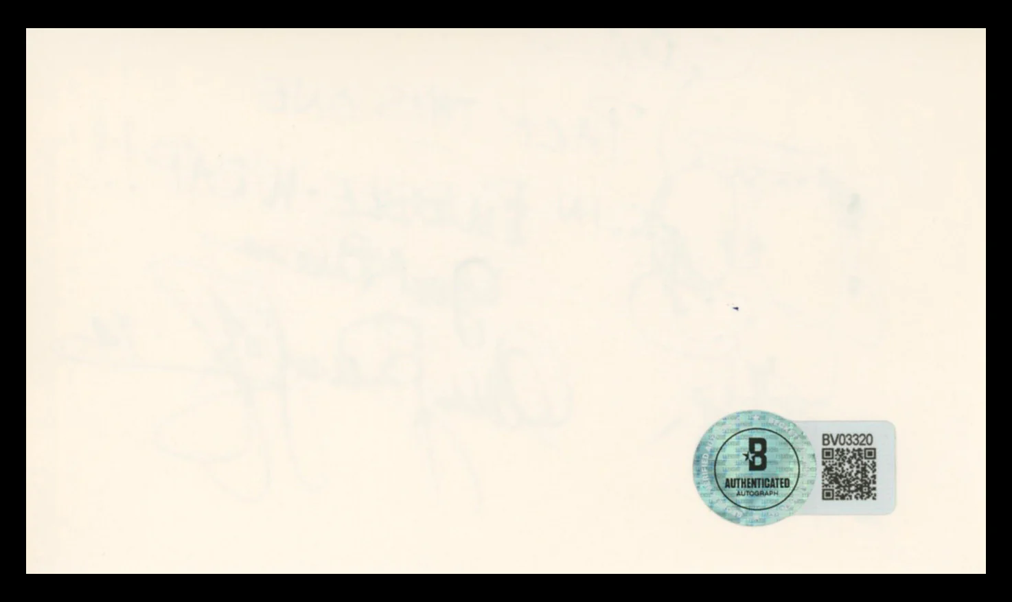 Gary Burghoff M*A*S*H Authentic Signed 3x5 Index Card w/ Sketch BAS #BV03320 - Image 3