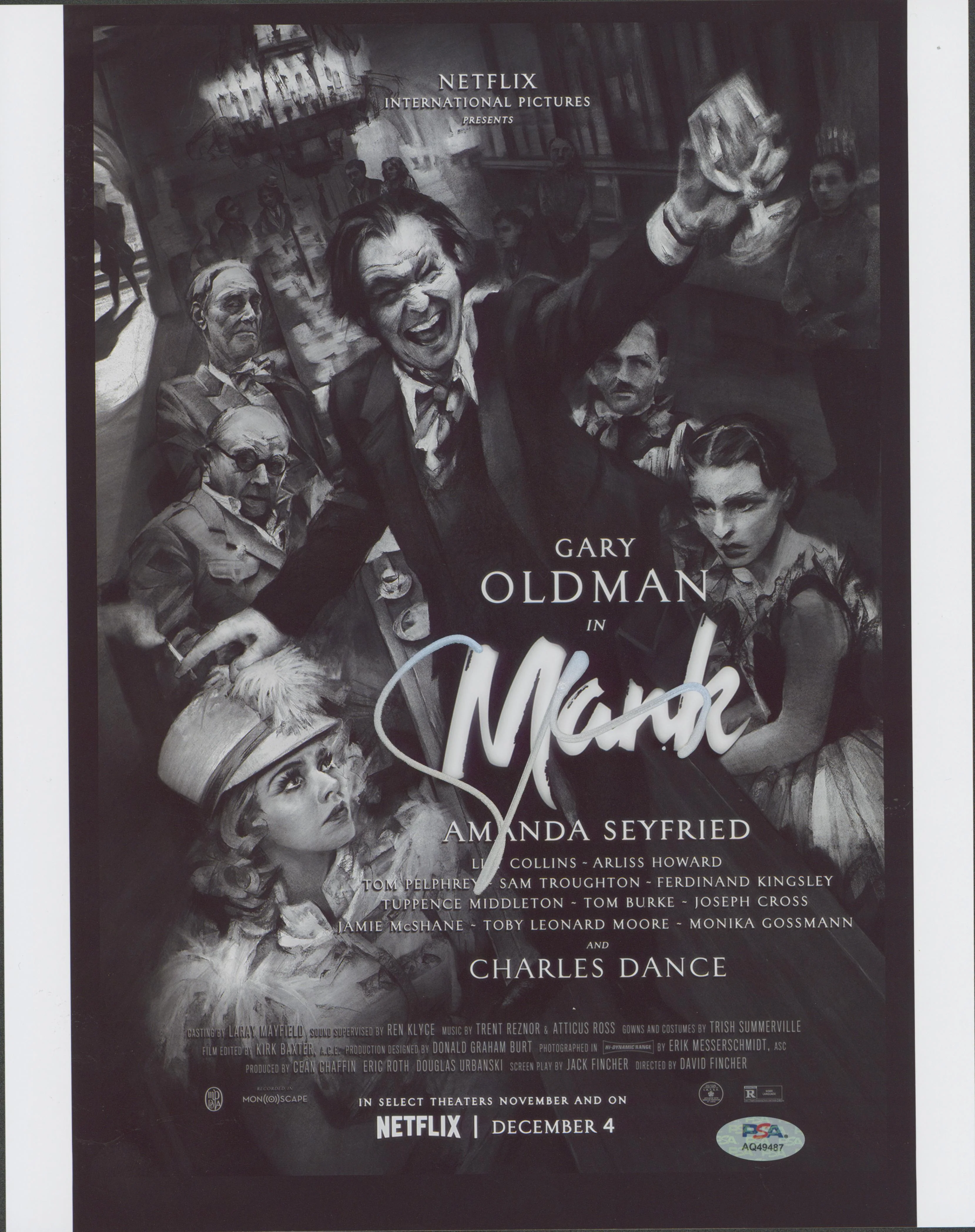 Gary Oldman Mank Authentic Signed 11x14 Vertical Photo PSA/DNA #AQ49487 - Image 2
