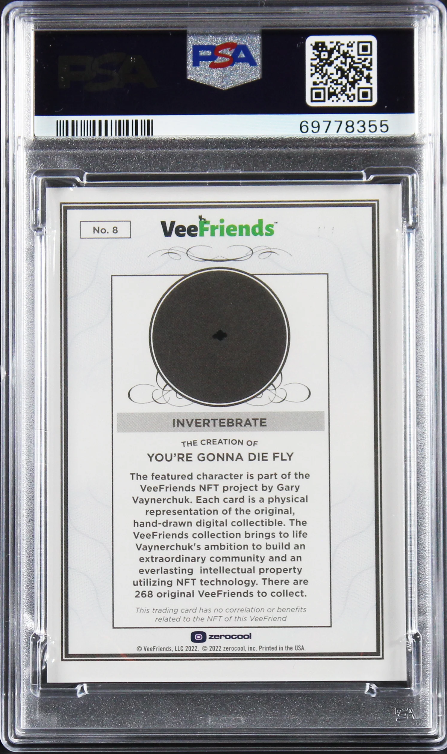 Gary Vaynerchuck Signed 2022 You're Gonna Die Gold #8 1/1 Card Auto 9 PSA Slab - Image 3