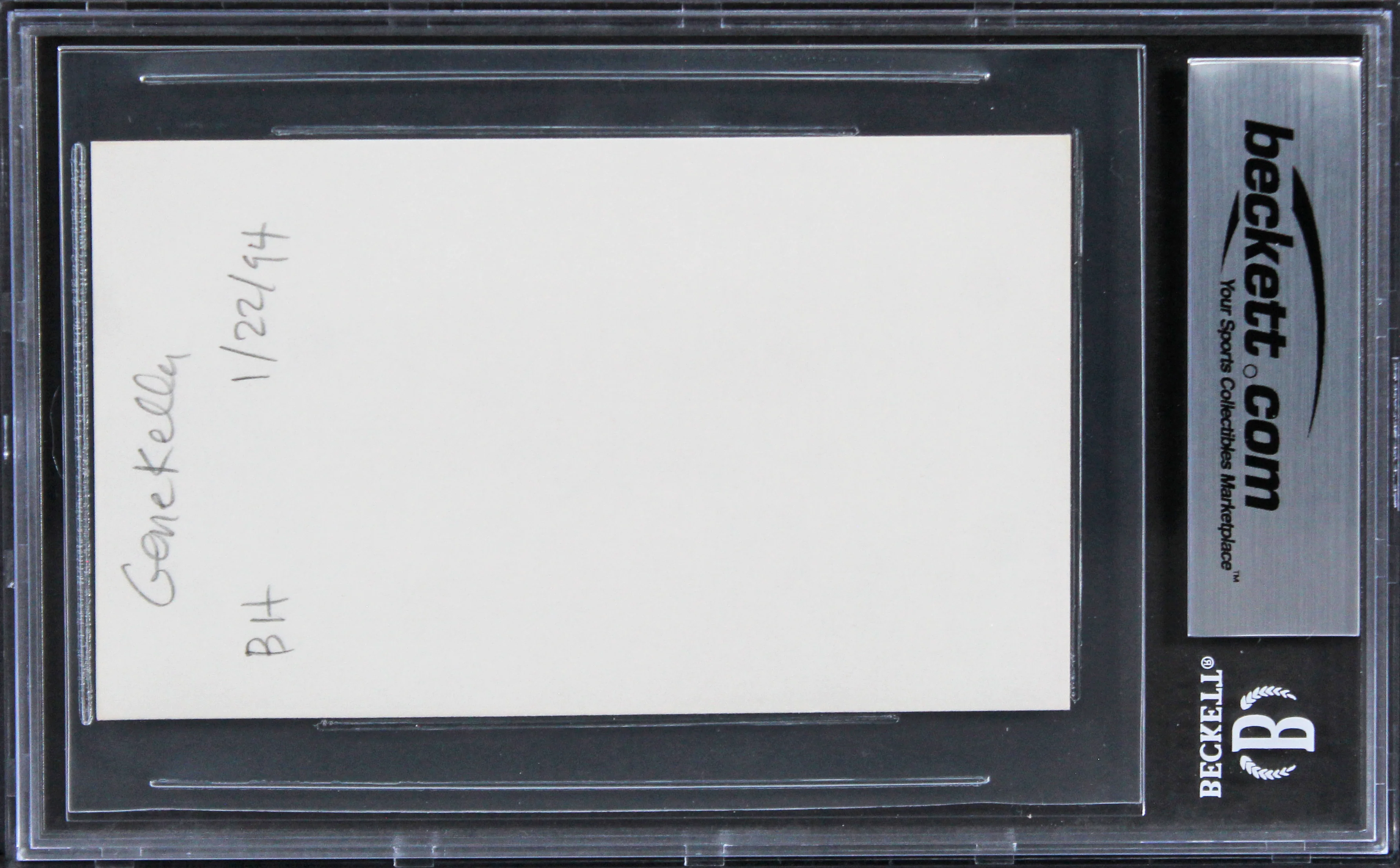 Gene Kelly Singin' in the Rain Authentic Signed 3x5 Index Card BAS Slabbed 2 - Image 3