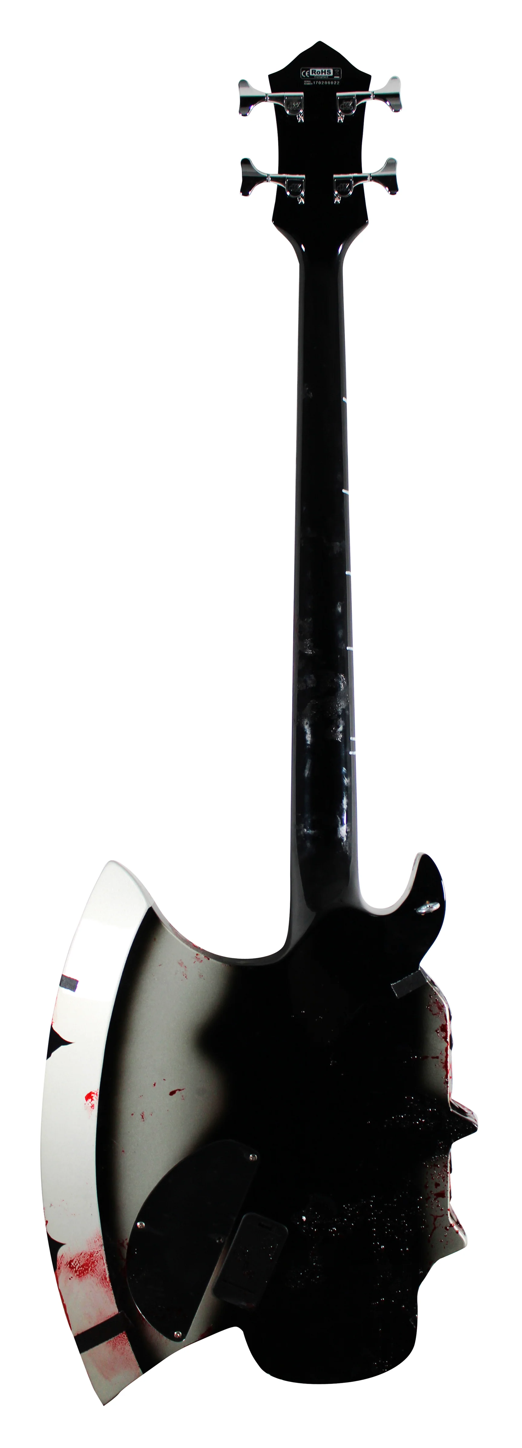 Gene Simmons Authentic Signed & Inscribed Stage Used Axe Guitar & Case BAS LOA - Image 9