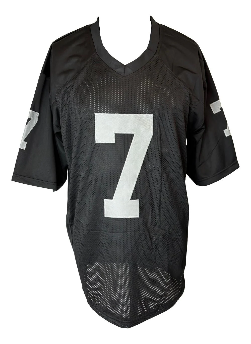 Geno Smith Las Vegas Signed Black Football Jersey BAS - Image 3