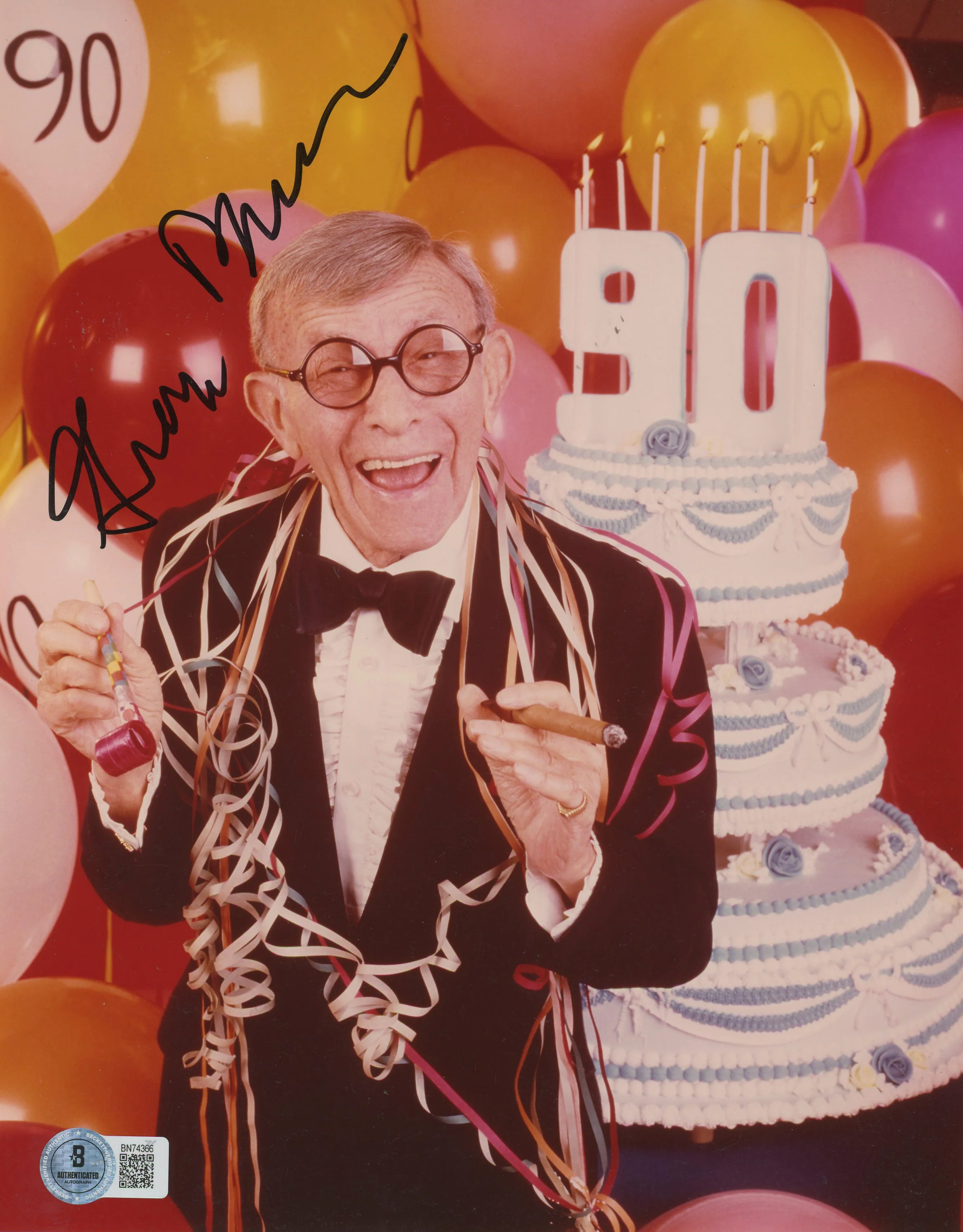 George Burns Oh, God! Authentic Signed 8x10 Photo Autographed BAS #BN74366 - Image 2