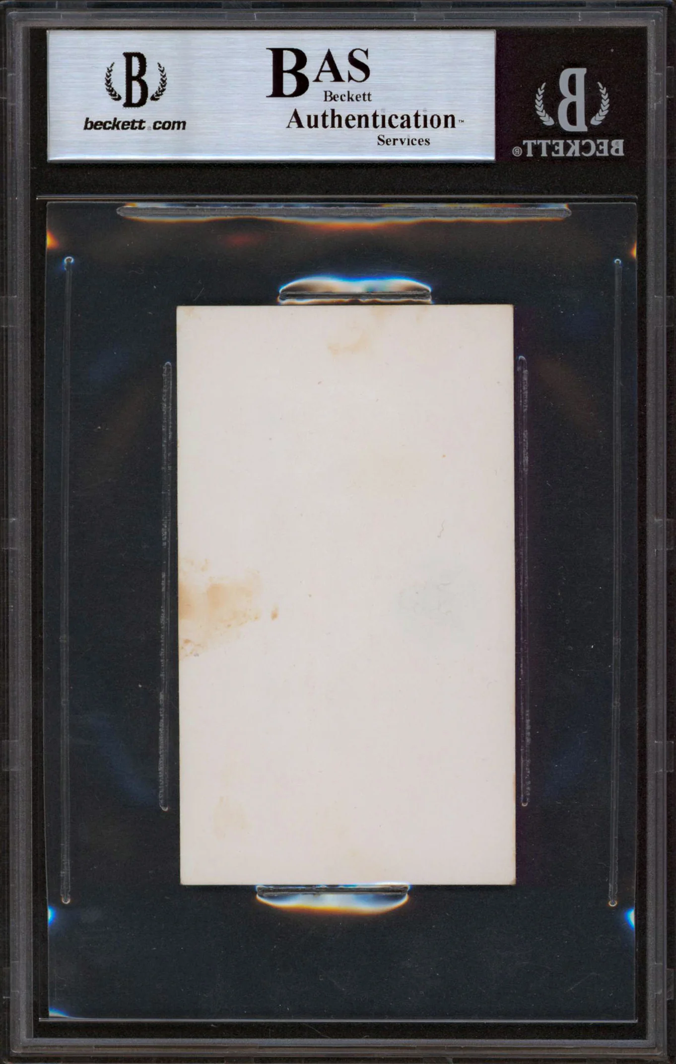 George H.W. Bush Authentic Signed 2.25x3.875 VP White House Card BAS Slabbed - Image 3