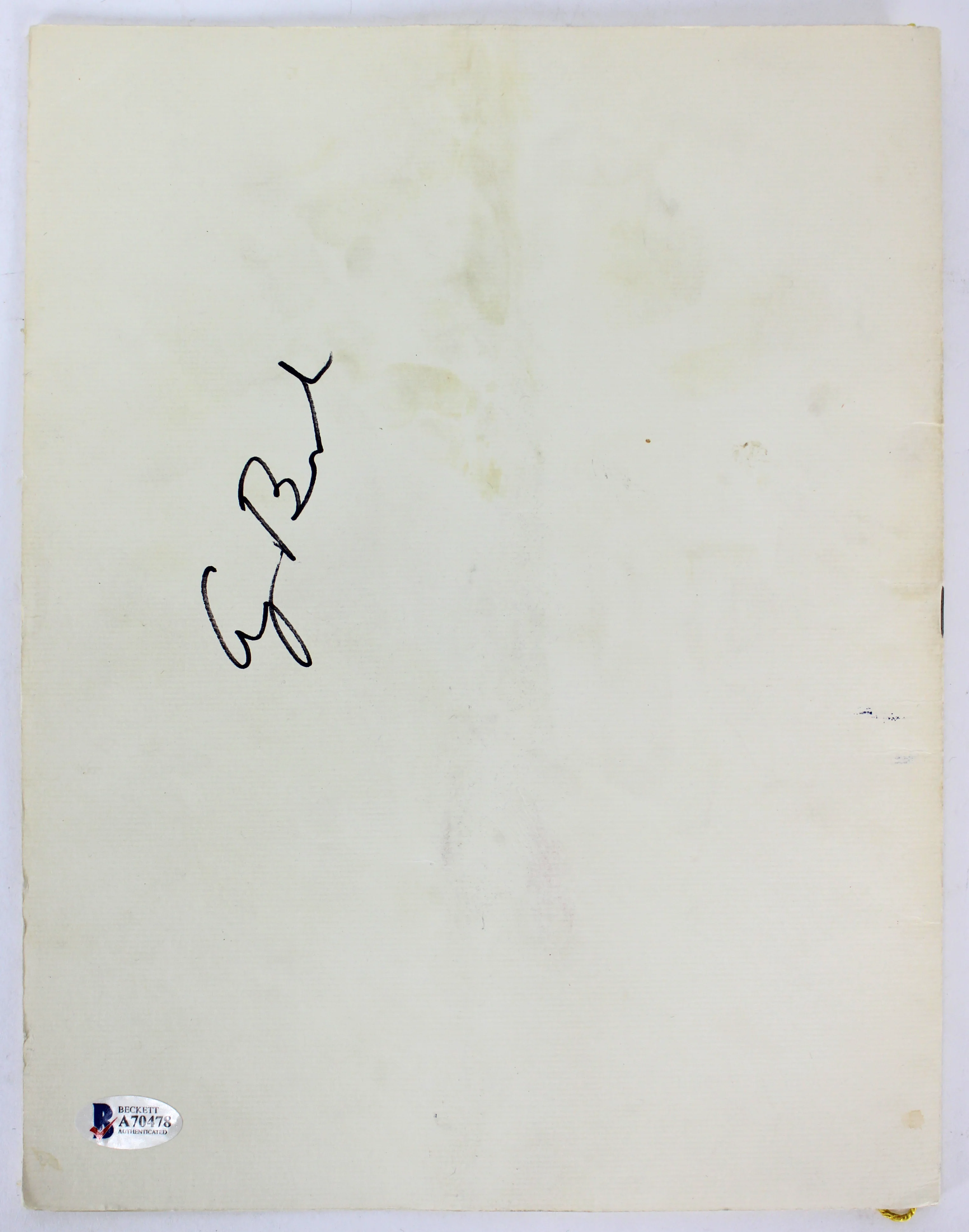 George H.W. Bush Signed 1981 8.5x11 Inauguaration Invitation Program BAS #A70478 - Image 2