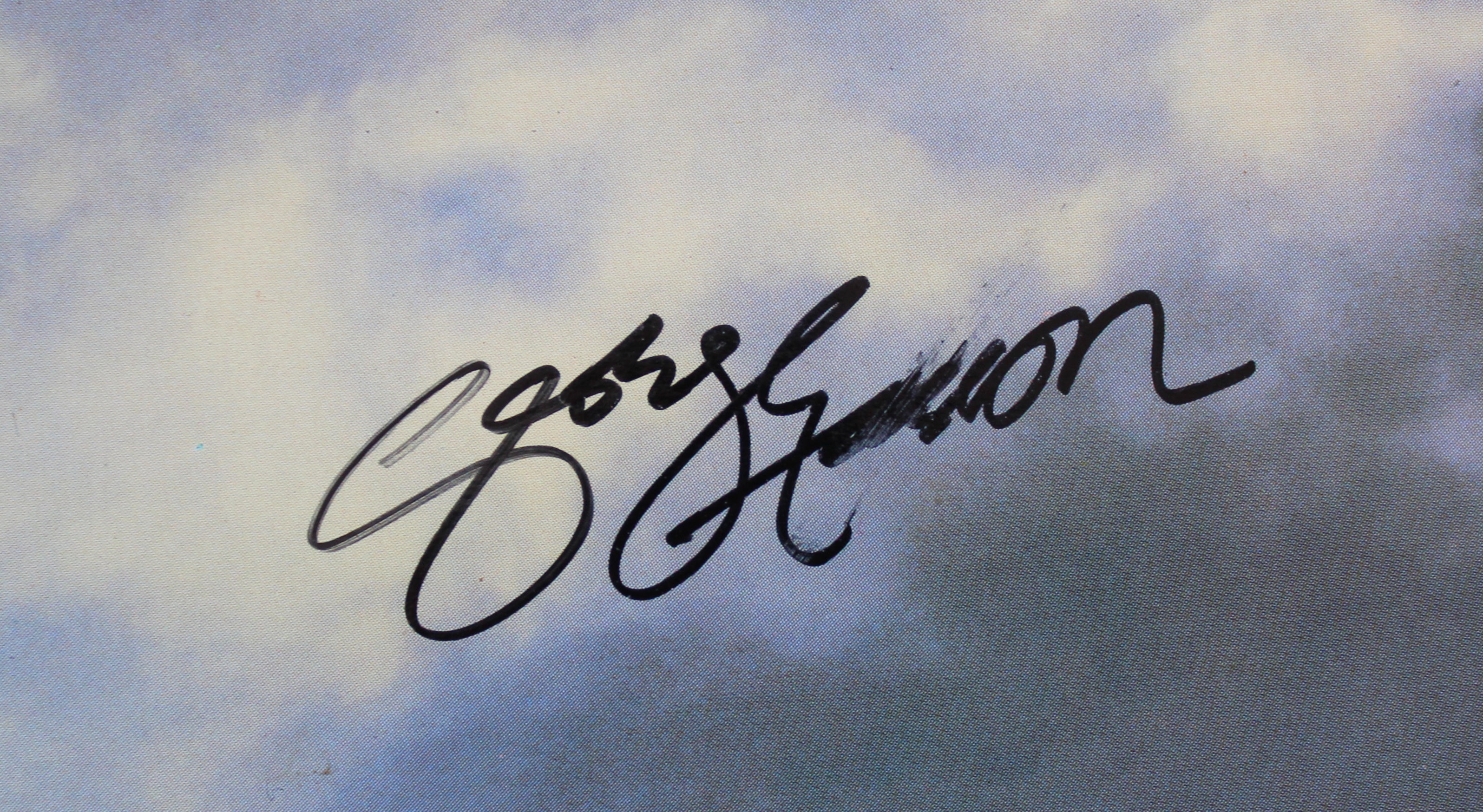 George Harrison Authentic Signed Cloud Nine Album Cover JSA #BB39756 - Image 3