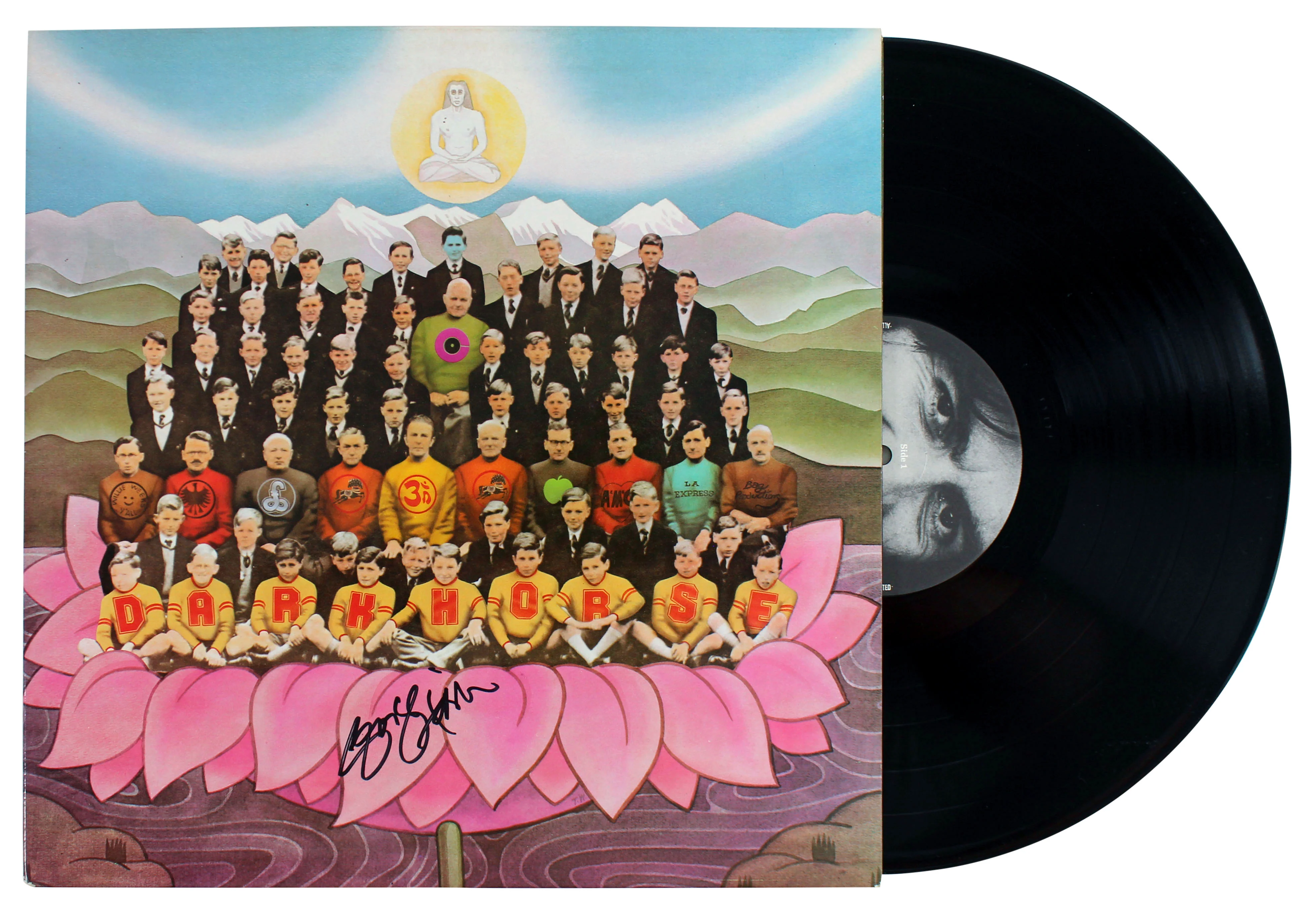 George Harrison Authentic Signed Dark Horse Album Cover W/ Vinyl JSA #BB39754 - Image 2