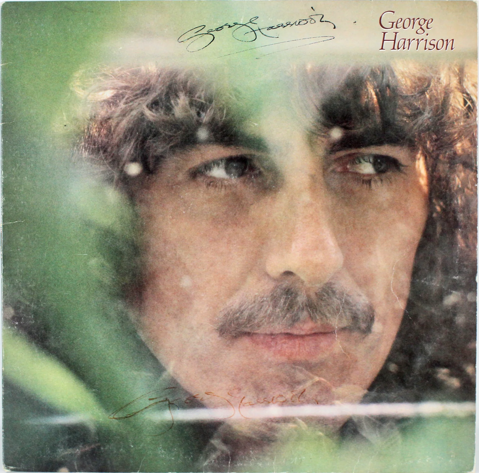 George Harrison Authentic Signed x2 Self Titled Album Cover W/ Vinyl BAS #A71977 - Image 2