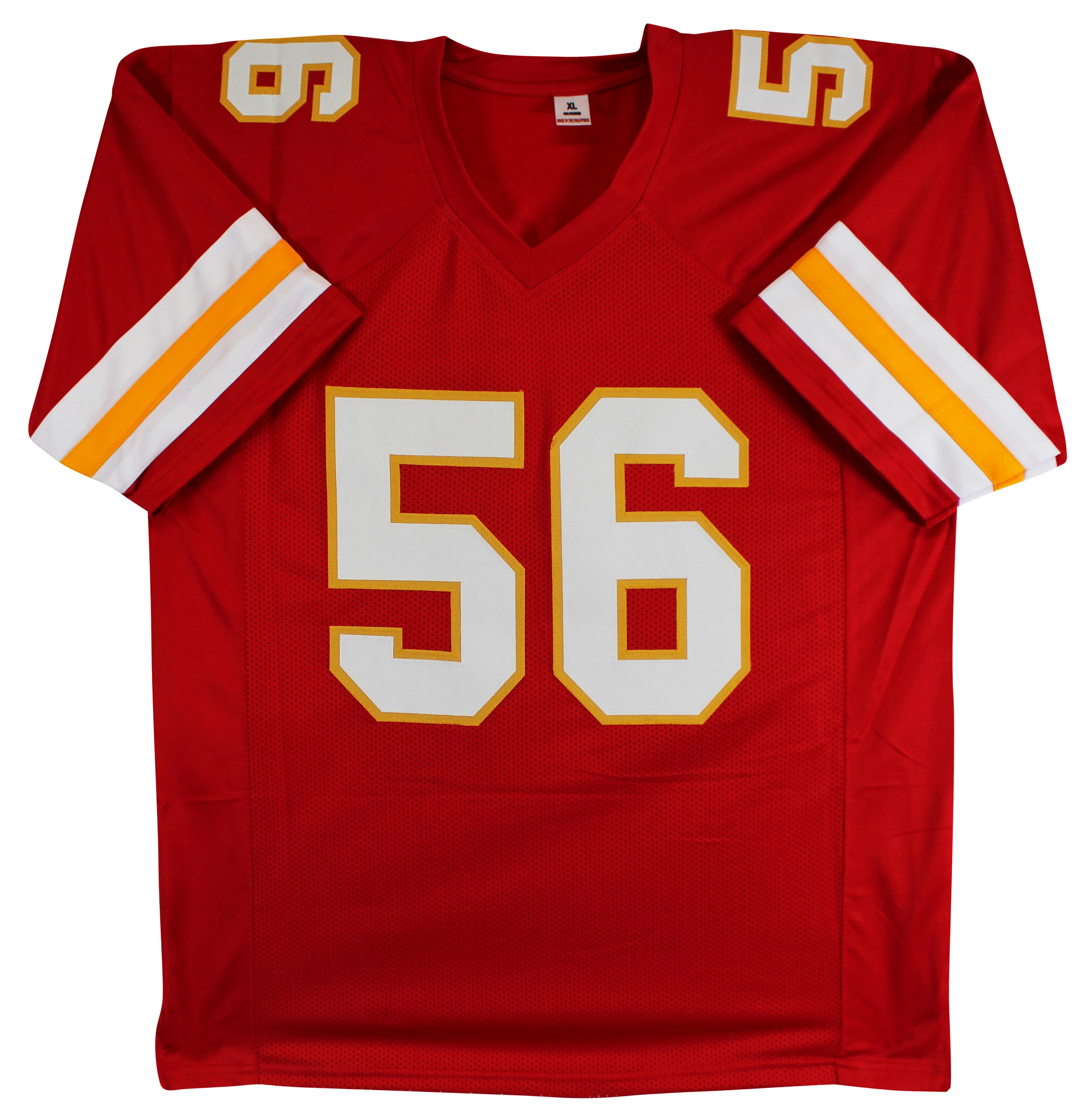 George Karlaftis Authentic Signed Red Pro Style Jersey Autographed BAS Witnessed - Image 4