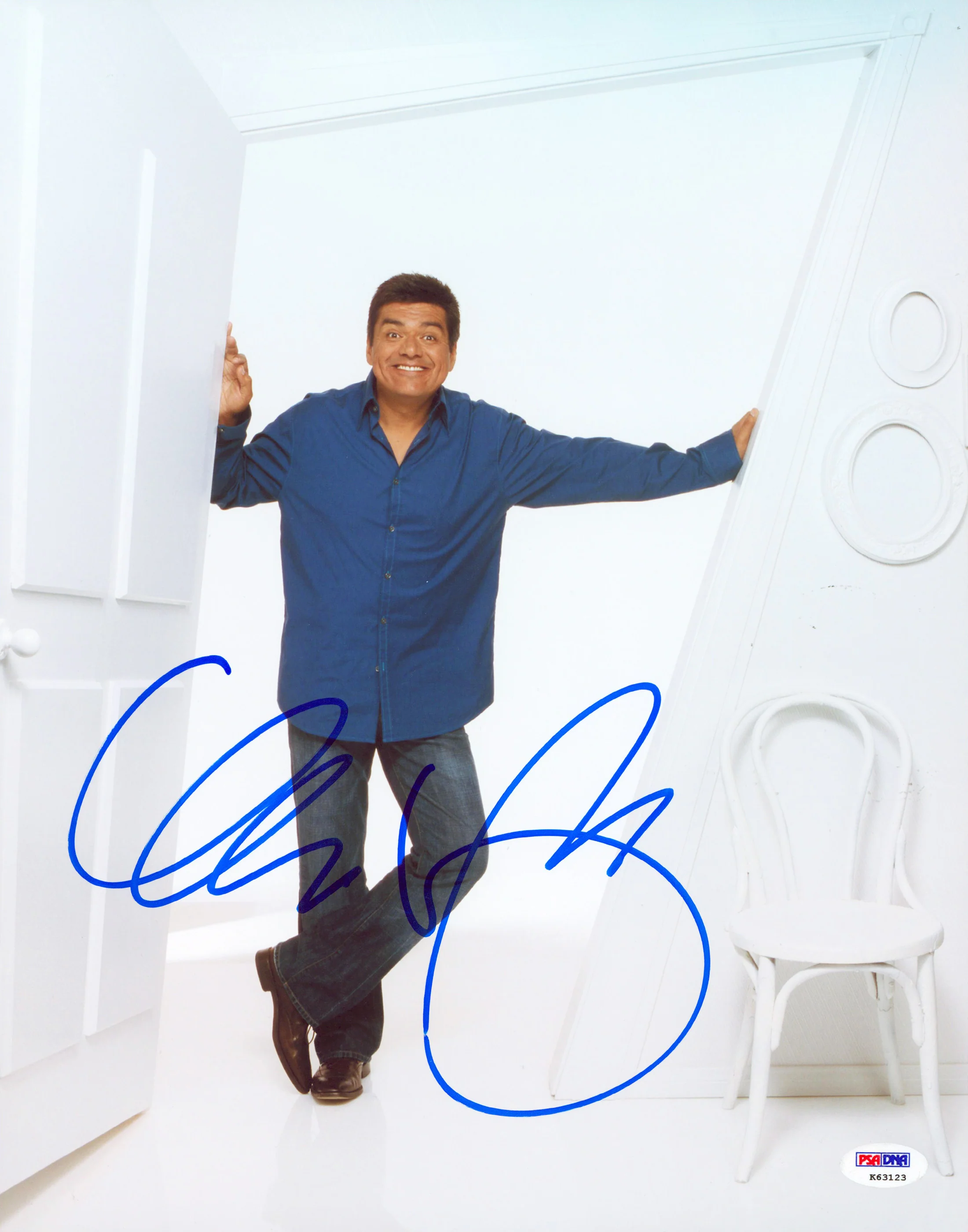 George Lopez Authentic Signed 11x14 Vertical Photo Autographed PSA/DNA #K63123