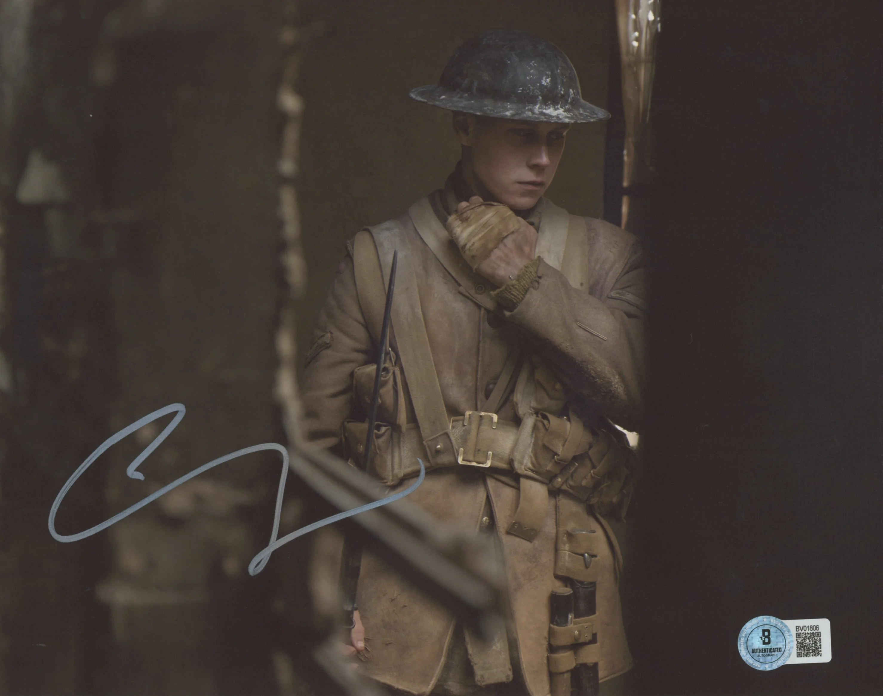 George MacKay 1917 Authentic Signed 8x10 Horizontal Photo Autographed BAS 1 - Image 2