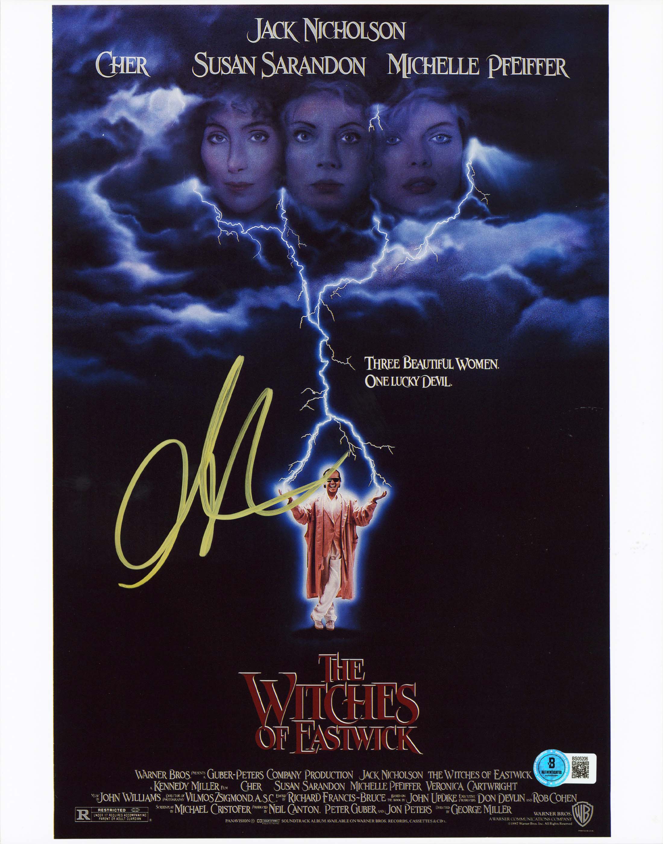 George Miller The Witches of Eastwick Signed 11x14 Vertical Photo BAS #BS05206 - Image 2