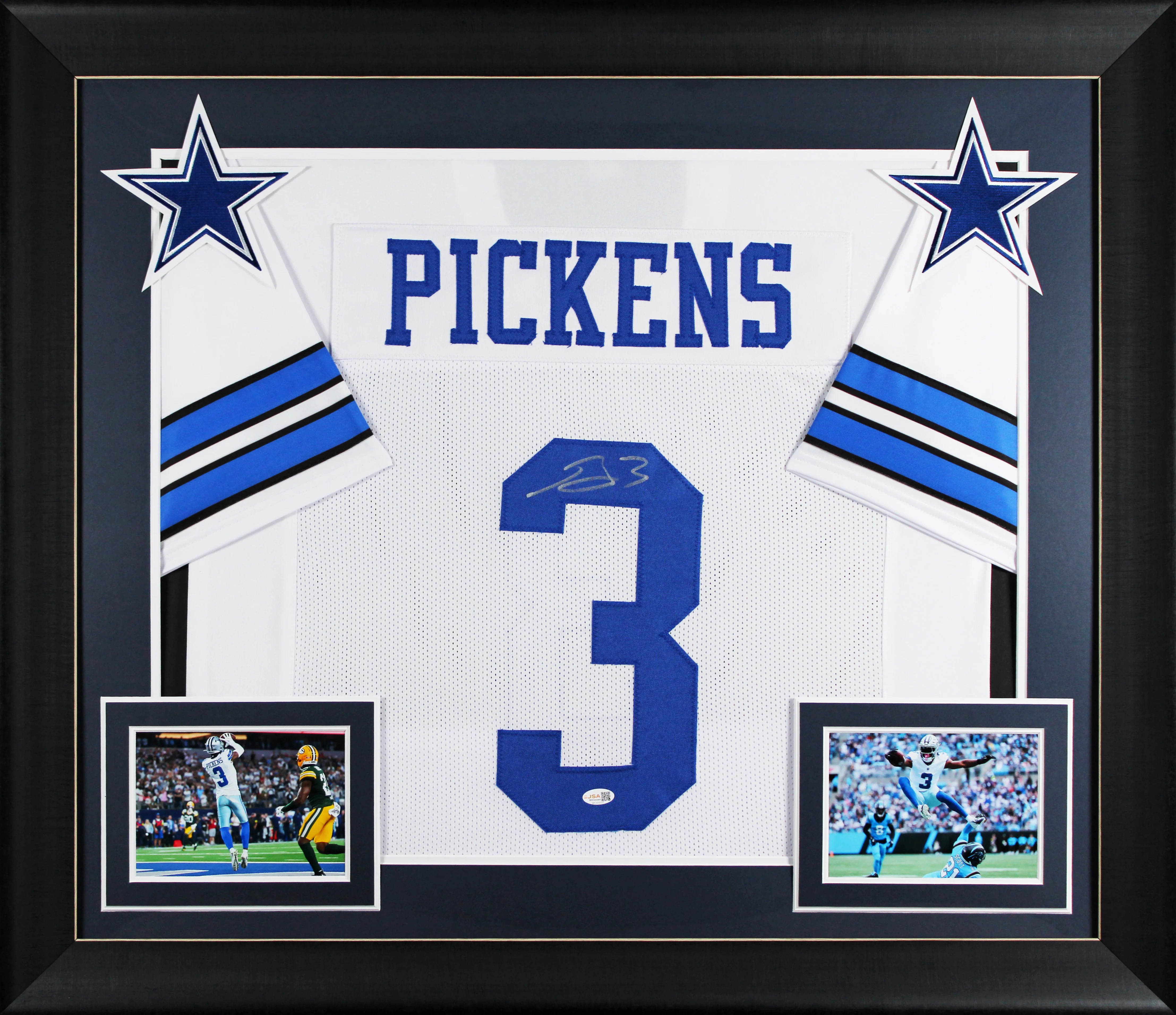 George Pickens Authentic Signed White Pro Style Framed Jersey JSA Witness - Image 2